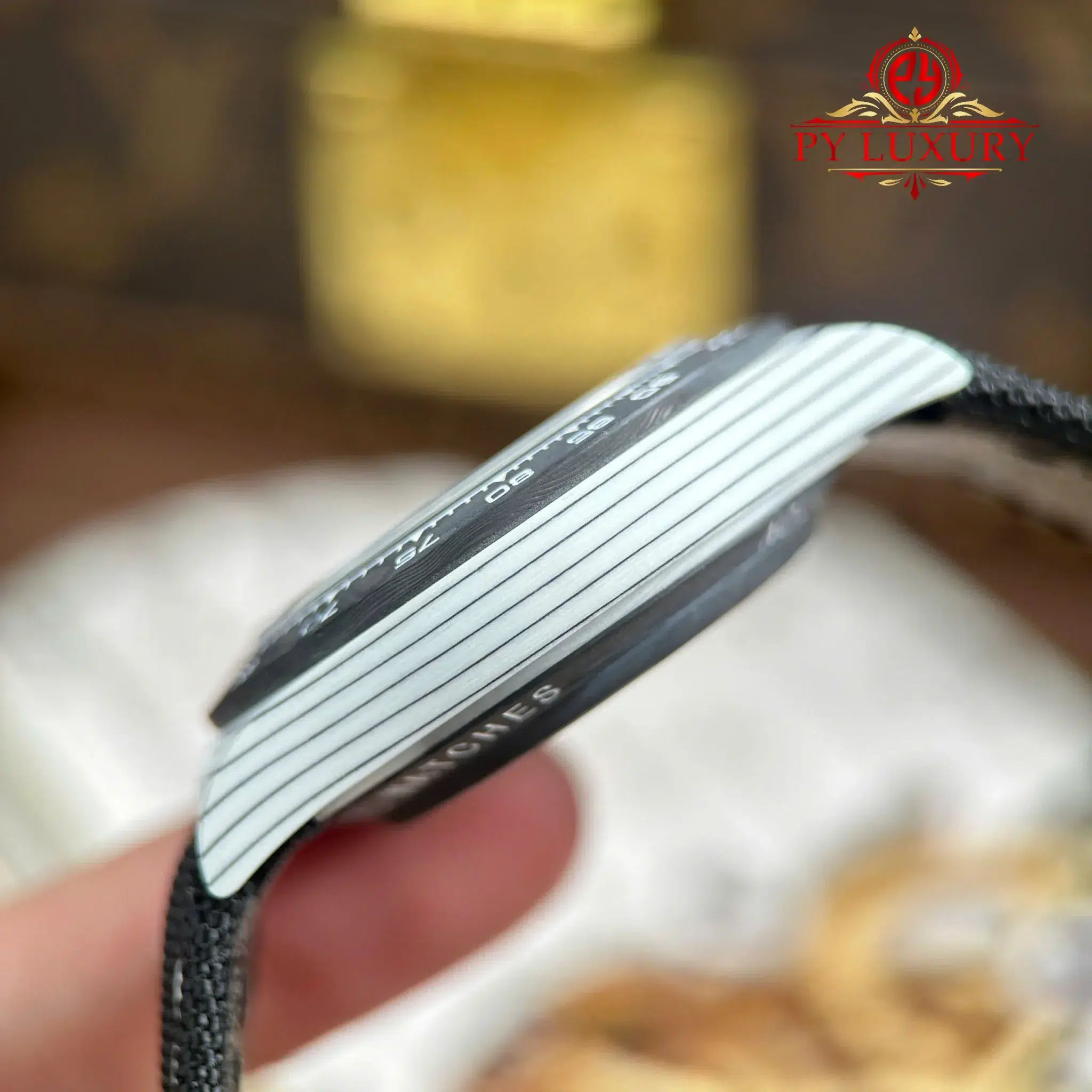 Rolex Daytona DiW Porsche 911 S T CarboQuartz Blue Dial Nylon Strap - 8