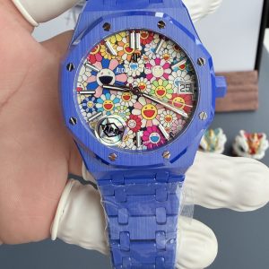 Audemars Piguet Royal Oak 15500 Blue Ceramic Sunflower Dial 1:1 Super Clone APSF