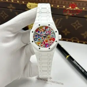 Audemars Piguet Royal Oak 15500 White Ceramic Sunflower Dial 1:1 Best Replica APSF