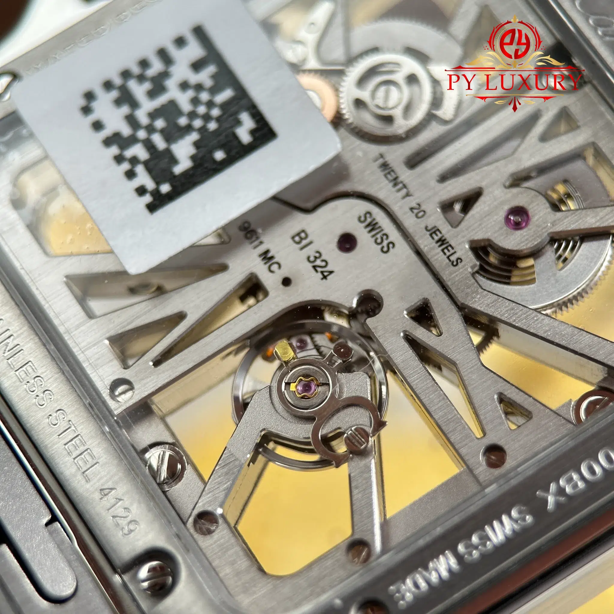 Cartier Santos De Cartier Skeleton Blue WHSA0026 Super Clone - 9