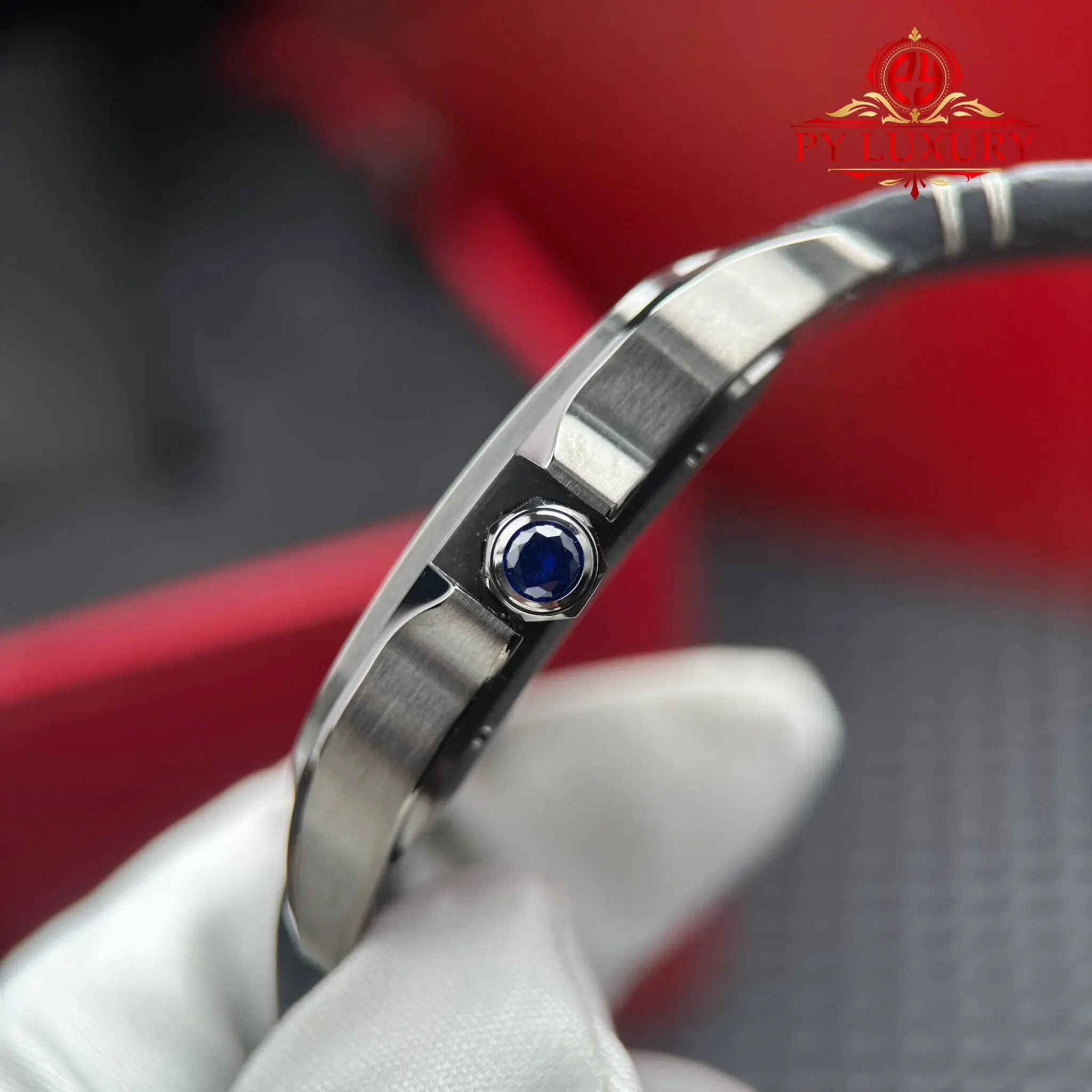 Cartier Santos Skeleton ADLC “Noctambule” WHSA0009 Leather Strap Super Clone Rich Factory - 9
