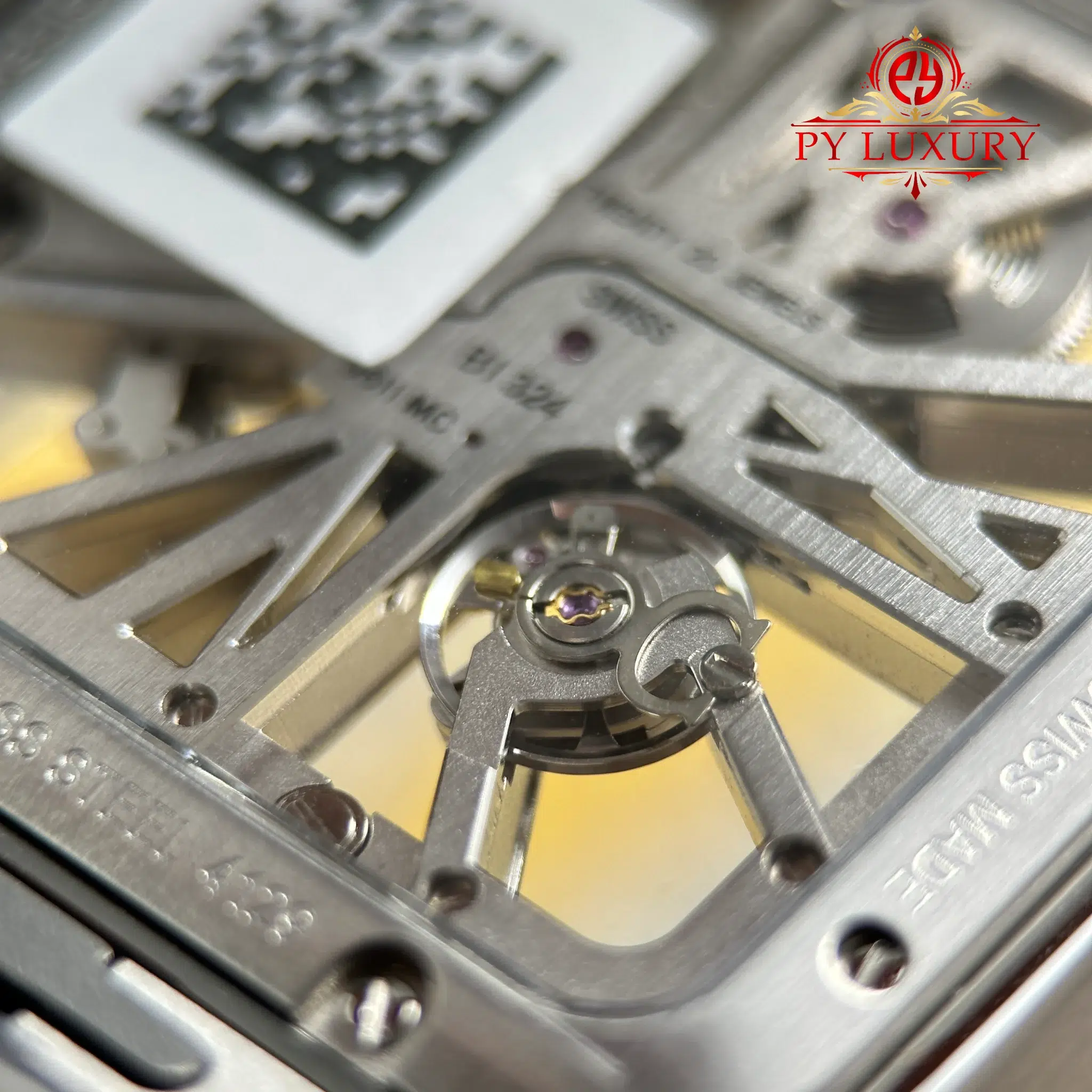 Cartier Santos Skeleton Large Model Steel & Yellow Gold WHSA0019 Steel Bracelet - 11