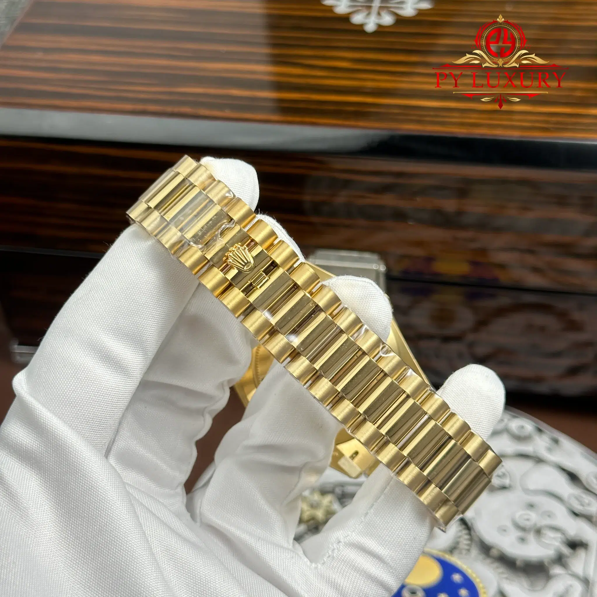 Rolex Day-Date 228238 Yellow Gold Green Dial 212g Top Quality RCF - 14