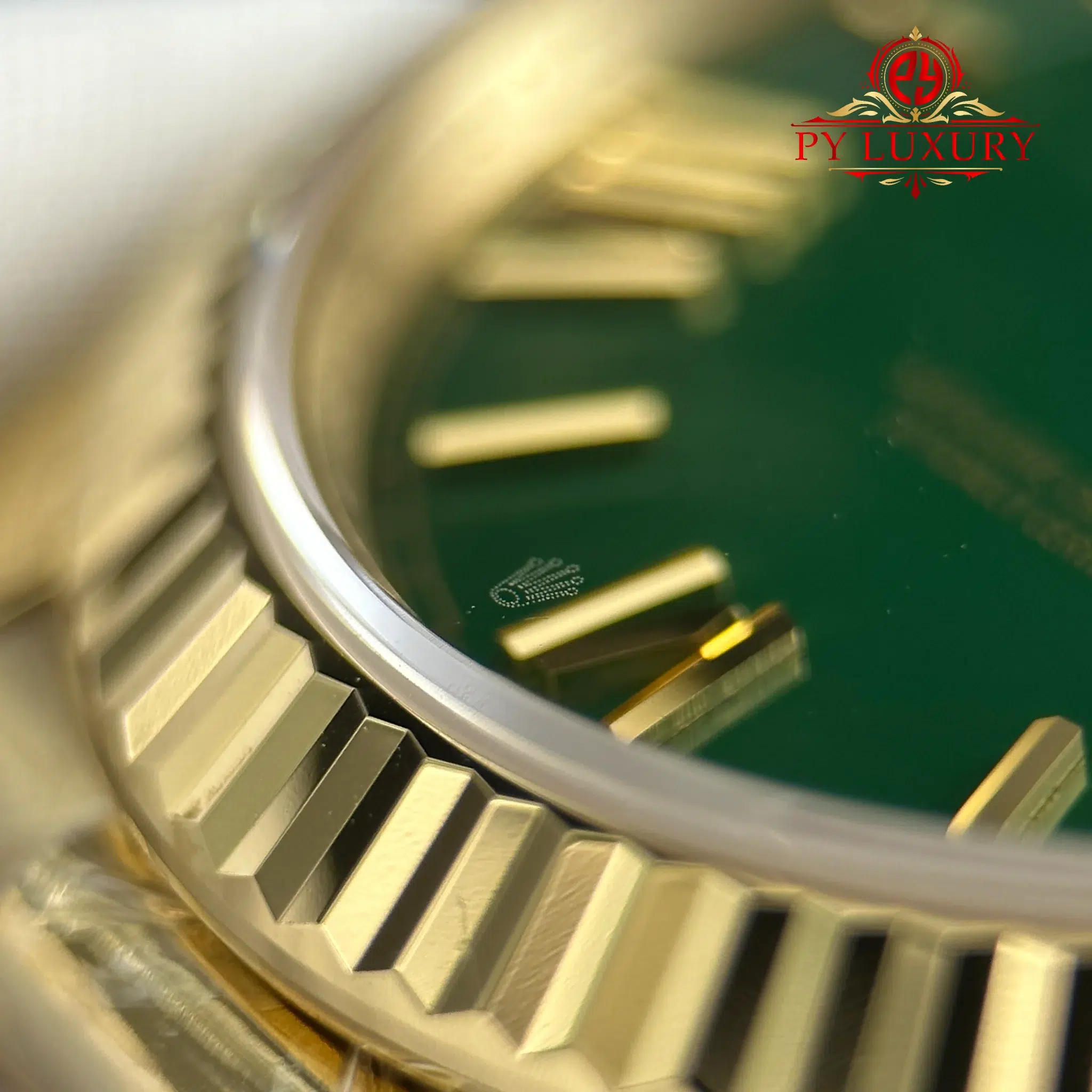 Rolex Day-Date 228238 Yellow Gold Green Dial 212g Top Quality RCF - 8