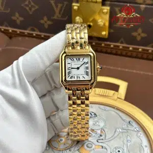 Cartier Panthere Large Model WGPN0051 Yellow Gold White Dial Best Replica BVF 31mm x 42mm
