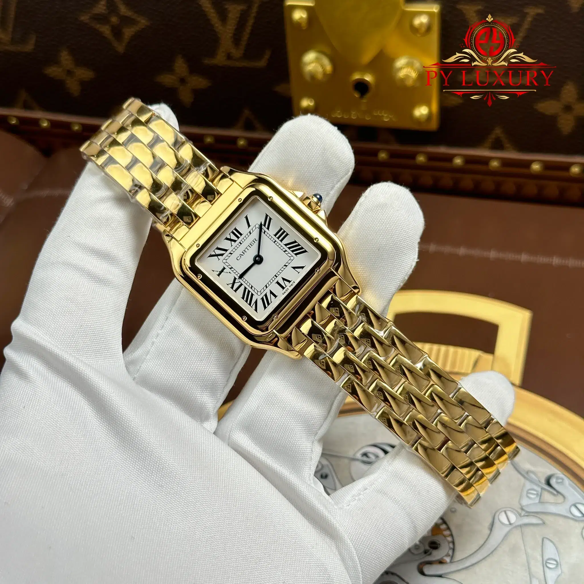 Cartier Panthere Large Model WGPN0051 Yellow Gold White Dial - 2