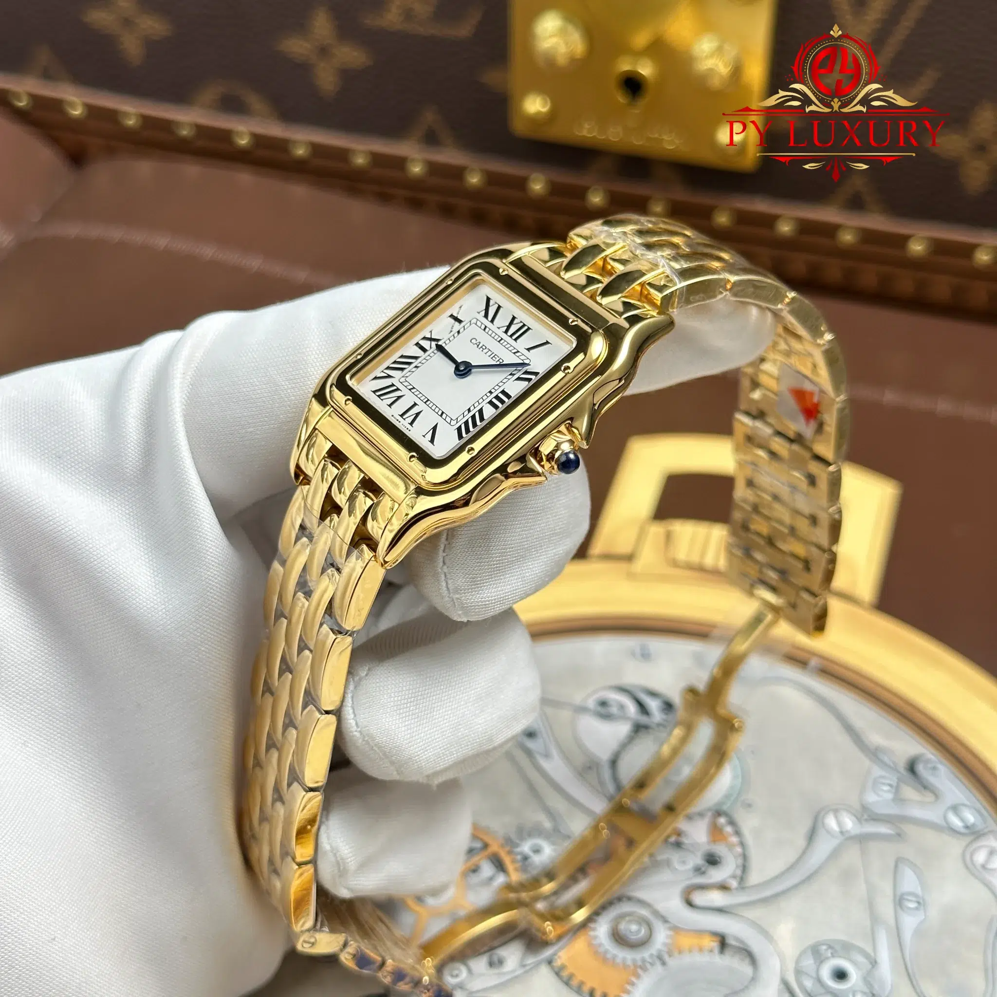 Cartier Panthere Large Model WGPN0051 Yellow Gold White Dial - 3