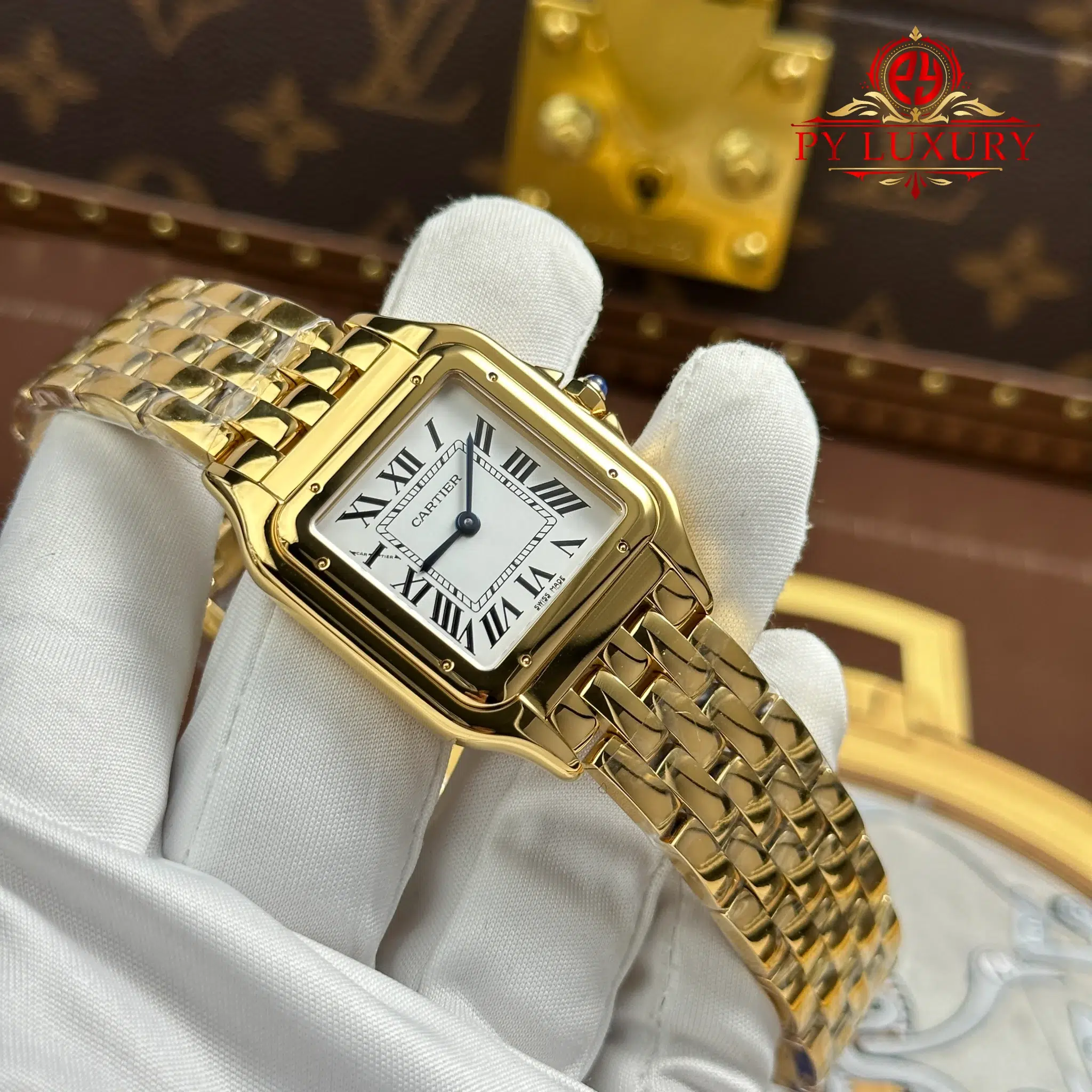 Cartier Panthere Large Model WGPN0051 Yellow Gold White Dial - 4