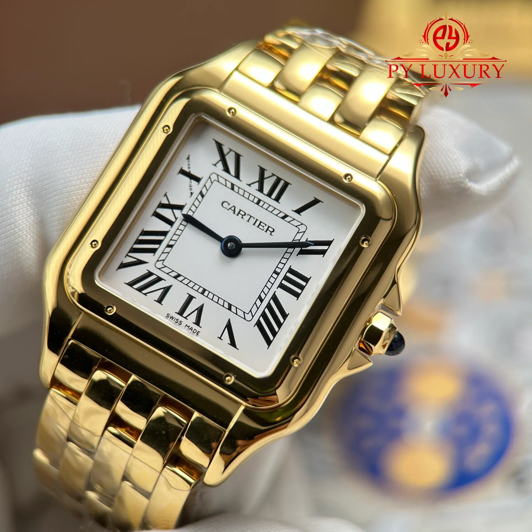 Cartier Panthere Large Model WGPN0051 Yellow Gold White Dial - 5