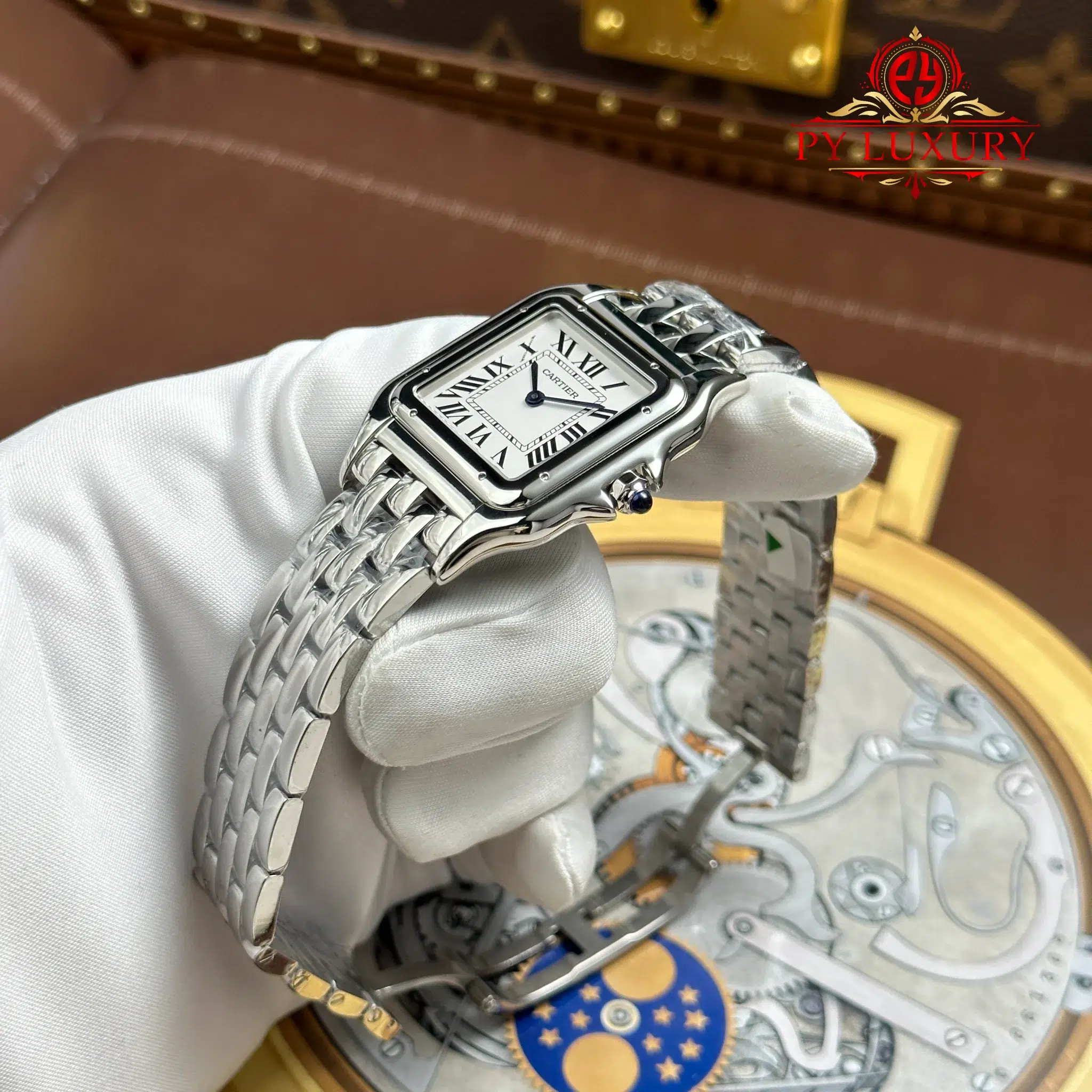 Cartier Panthere Large Model WSPN0016 Steel White Dial - 3