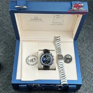 Omega Speedmaster Silver Snoopy 50th Anniversary Black Dial Best Replica