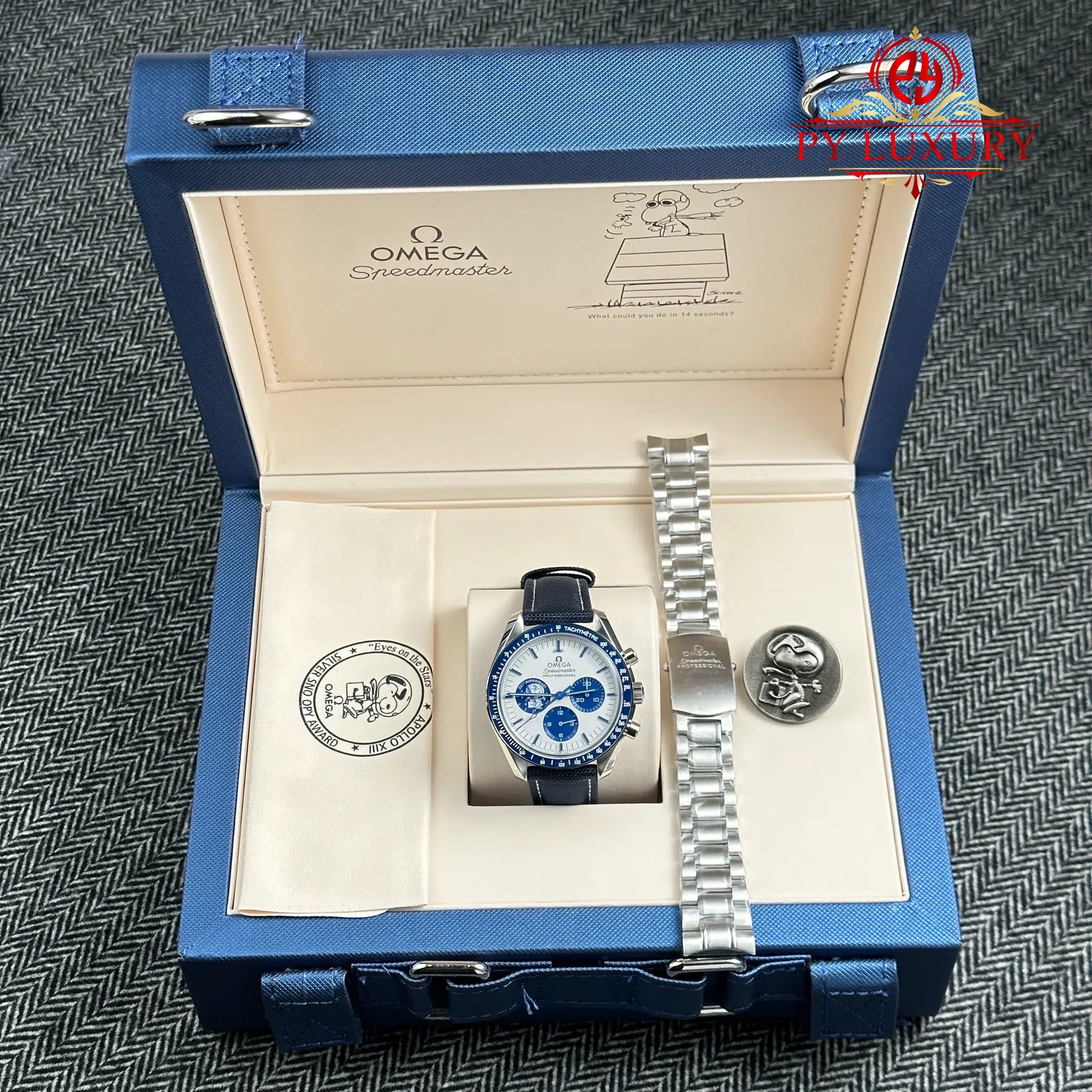 Omega Speedmaster Silver Snoopy 50th Anniversary Chronograph Best Replica