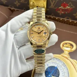 Rolex Day-Date 228238-0005 Yellow Gold Champagne Diamond-set Dial Super Clone Top Quality RC Factory