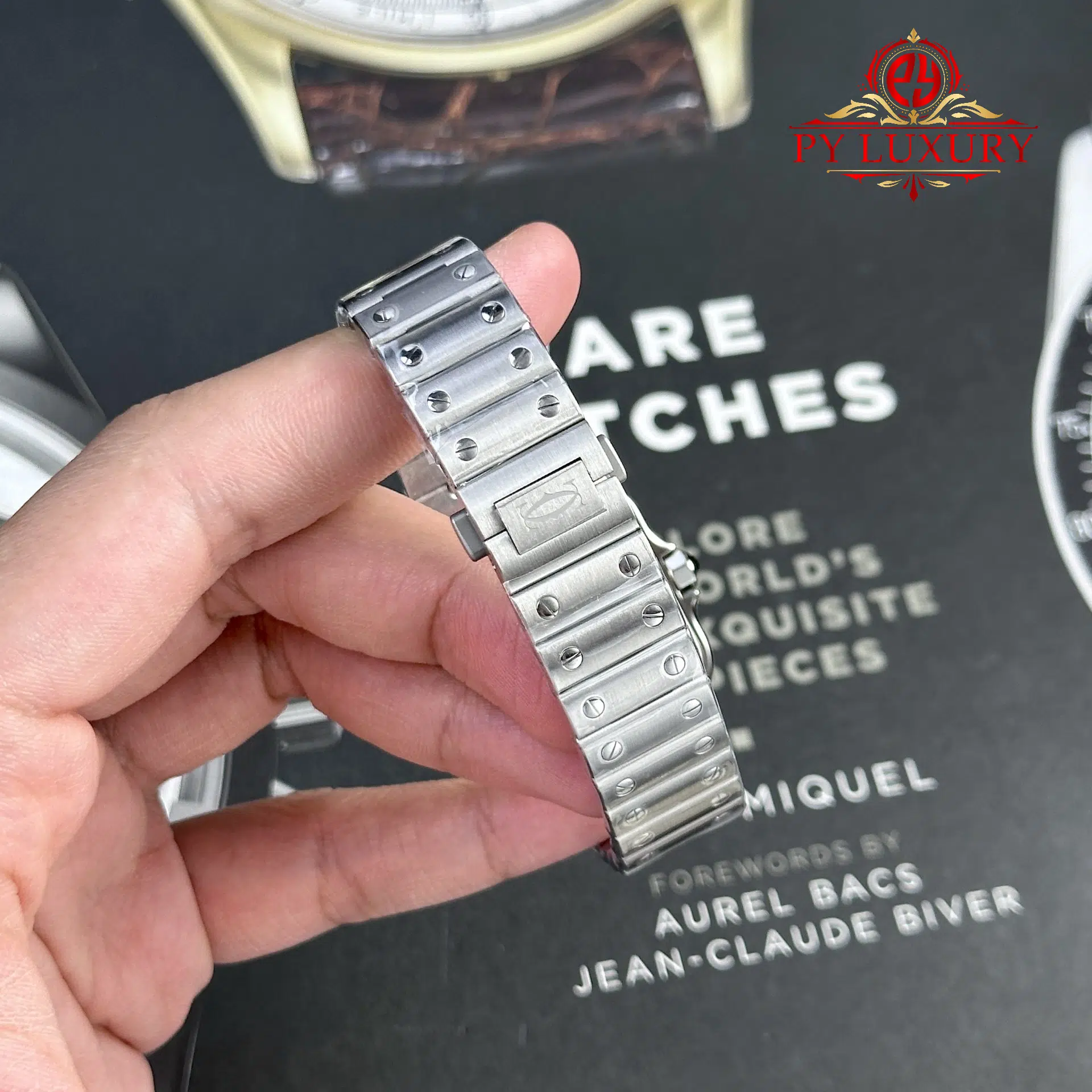 Cartier Santos Medium Model WSSA0061 Green Dial - 9