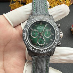 DiW Color Changing Rolex Daytona Gradient Green Silver Nylon Strap Super Clone