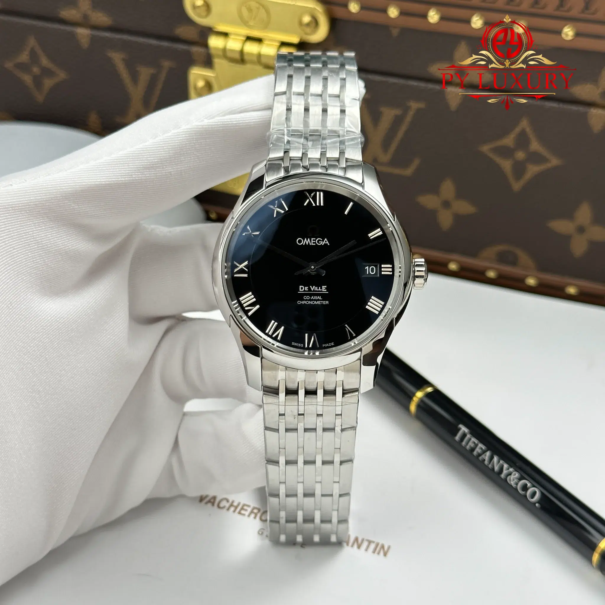 Omega DeVille Co-Axial Chronometer 431.10.41.21.01.001 Black Dial - 1