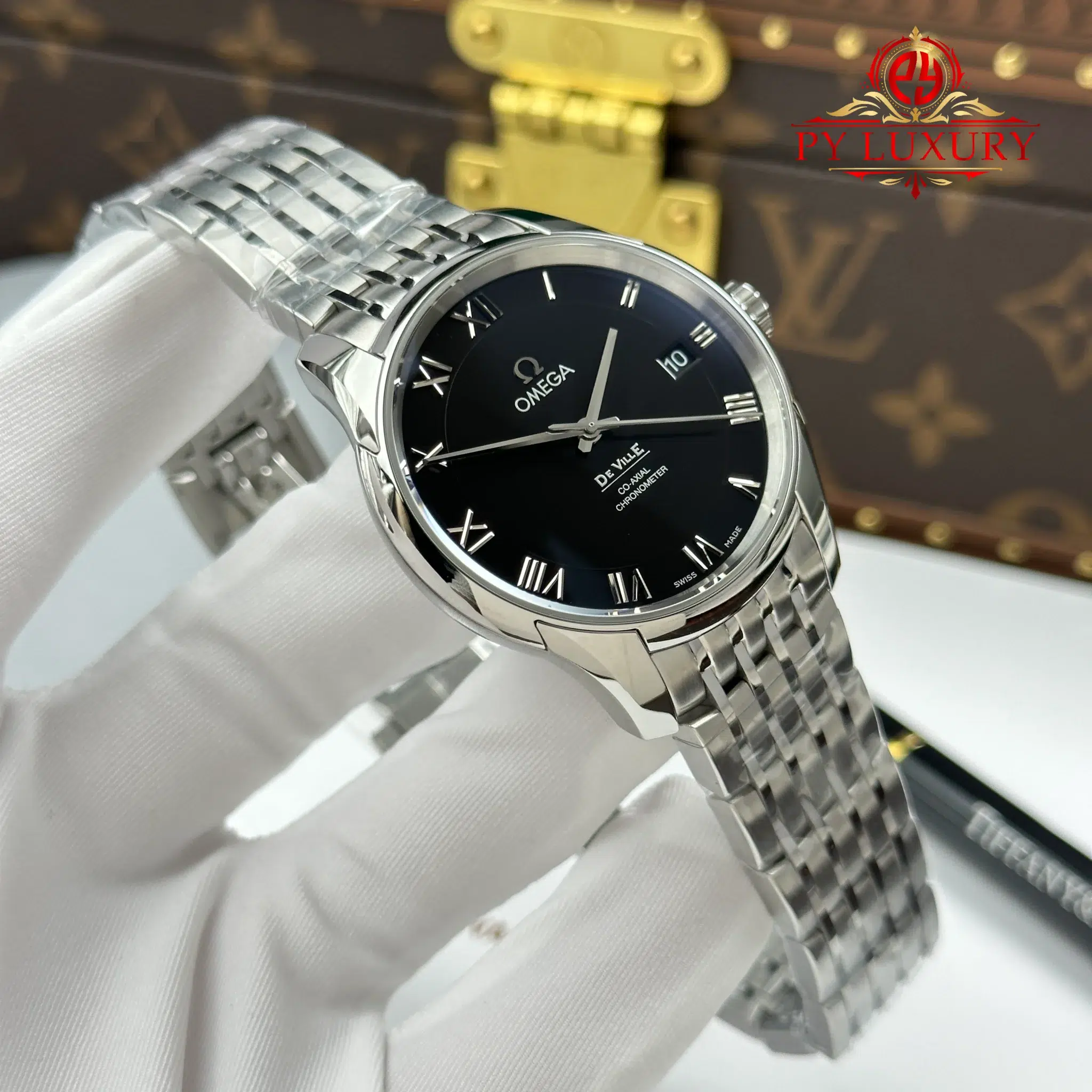 Omega DeVille Co-Axial Chronometer 431.10.41.21.01.001 Black Dial - 2