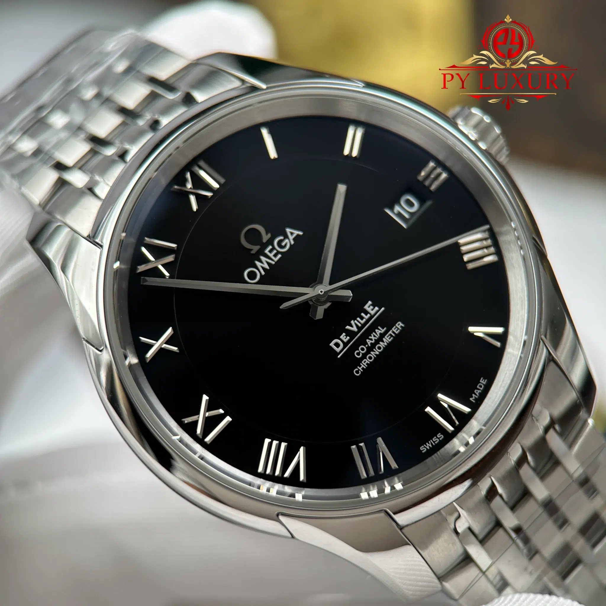 Omega DeVille Co-Axial Chronometer 431.10.41.21.01.001 Black Dial - 4