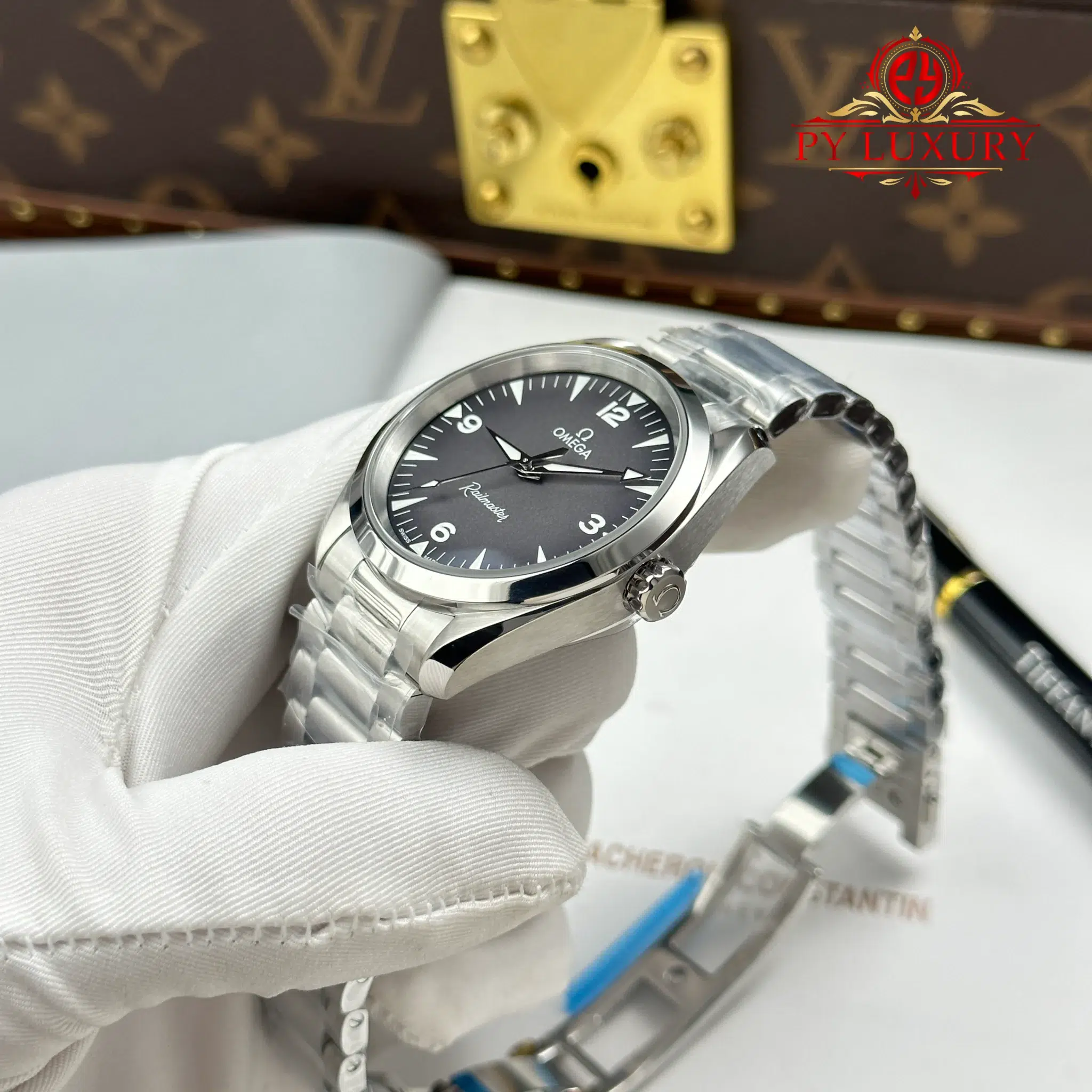 Omega Seamaster Railmaster 235.10.38.20.06.001 Steel Grey Dial Best Replica - 3