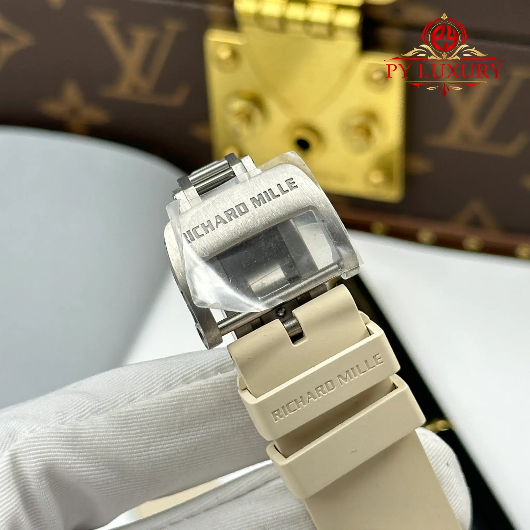 Richard Mille RM16-02 Titanium Extra-Flat White Rubber Band 1 1 Replica - 12