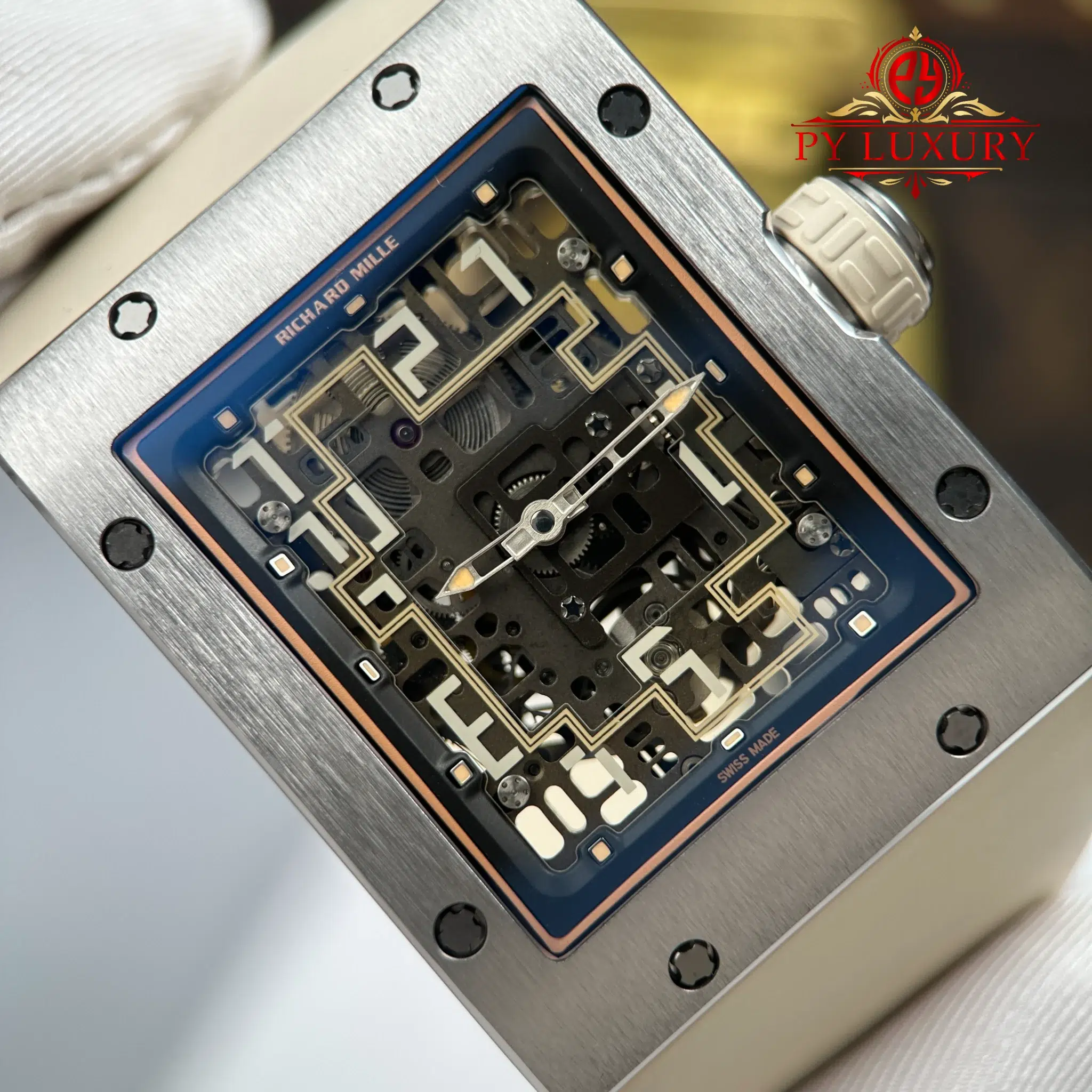 Richard Mille RM16-02 Titanium Extra-Flat White Rubber Band 1 1 Replica - 6