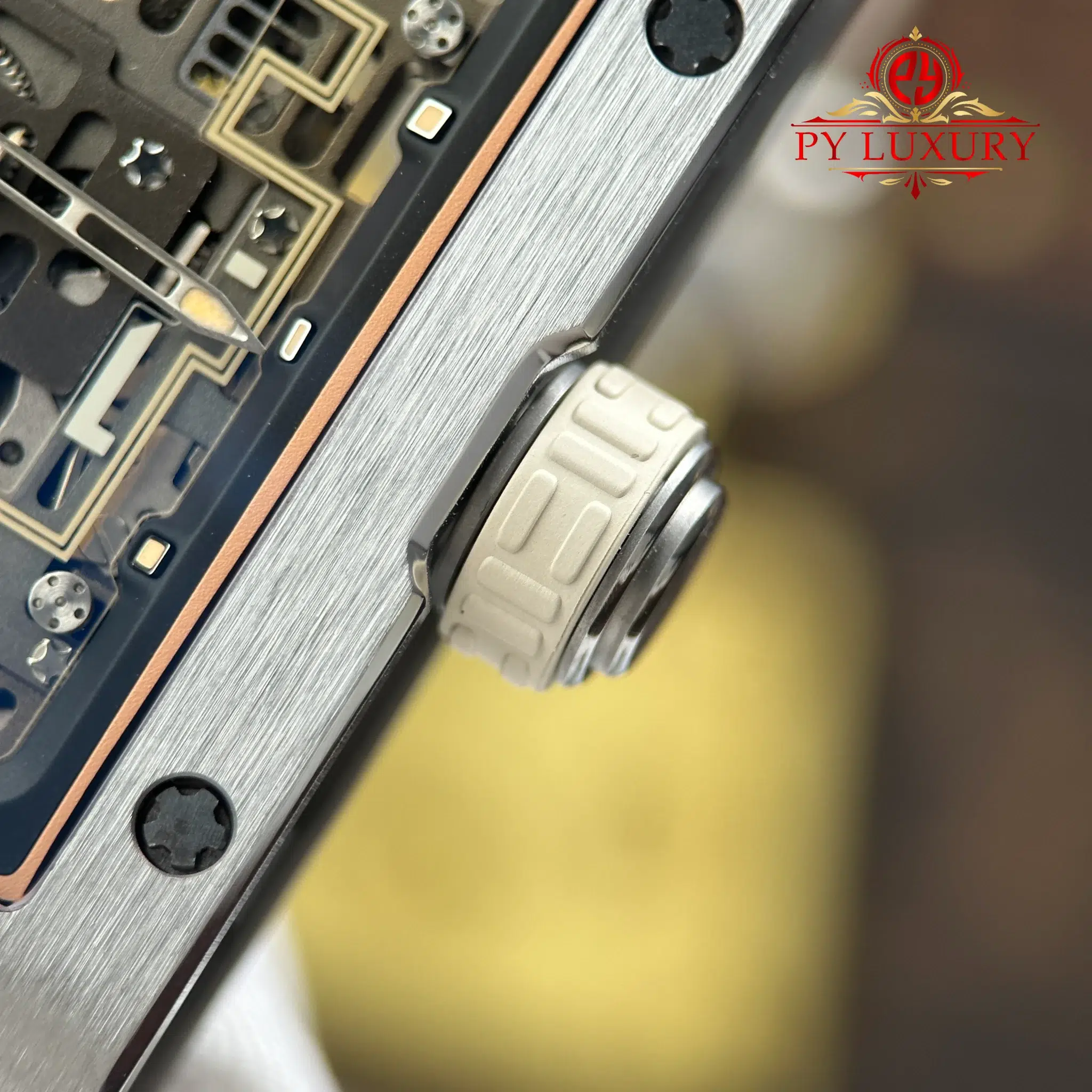 Richard Mille RM16-02 Titanium Extra-Flat White Rubber Band 1 1 Replica - 8