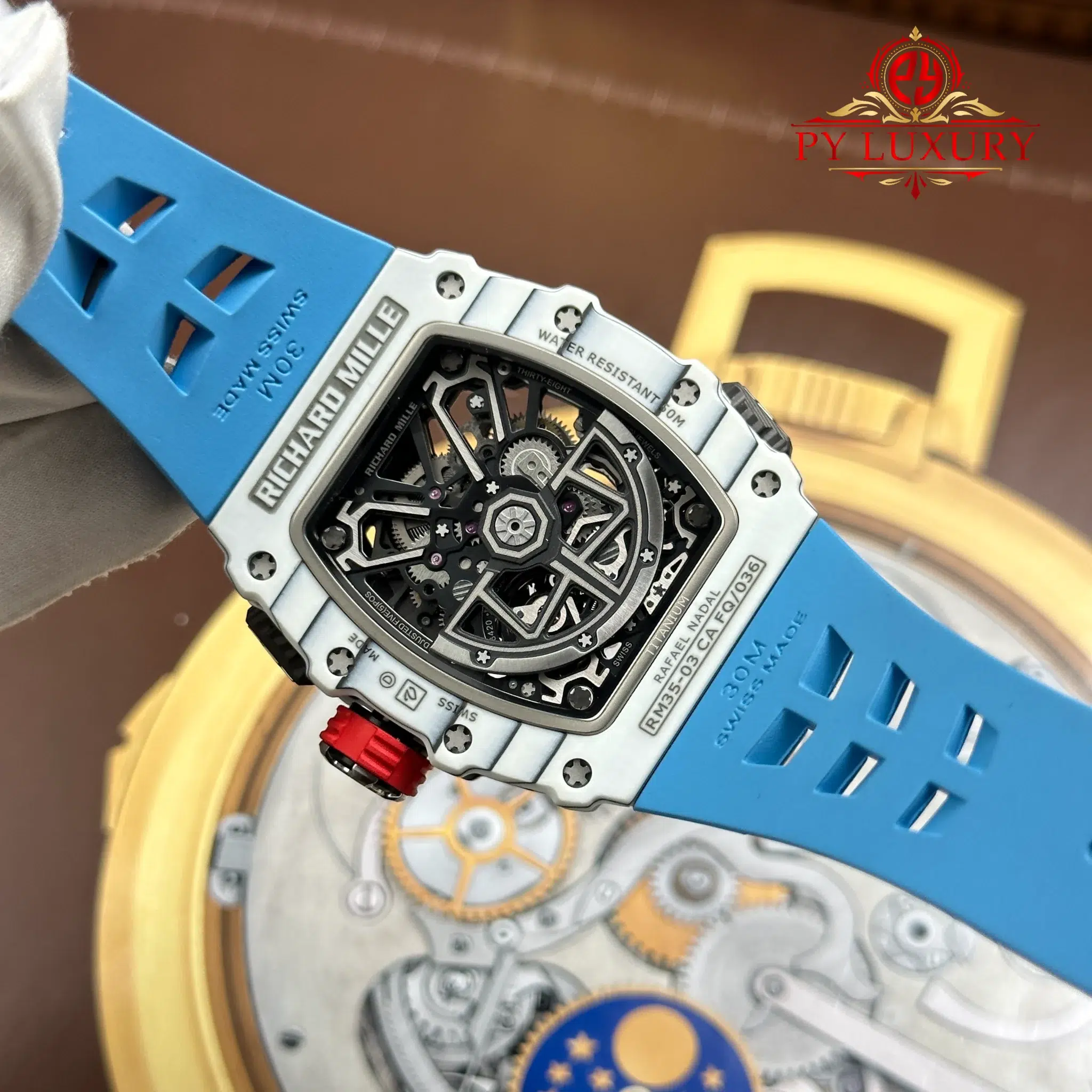 Richard Mille RM35-03 Rafael Nadal White Quartz TPT - 11