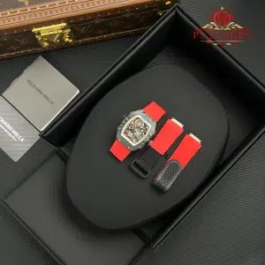 Richard Mille RM67-02 Extra Flat Italy Carbon TPT Red Green 1:1 Super Clone 38.7 x 47.52mm