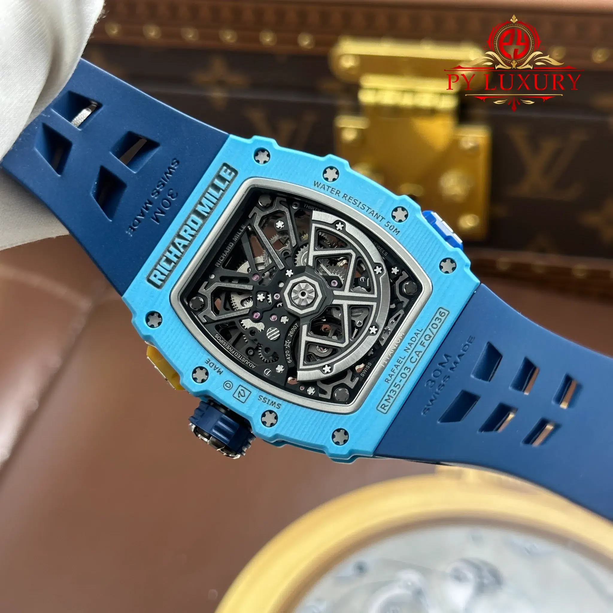 Richard Mille Rm35-03 Rafael Nadal Pastel Blue Quartz TPT - 11