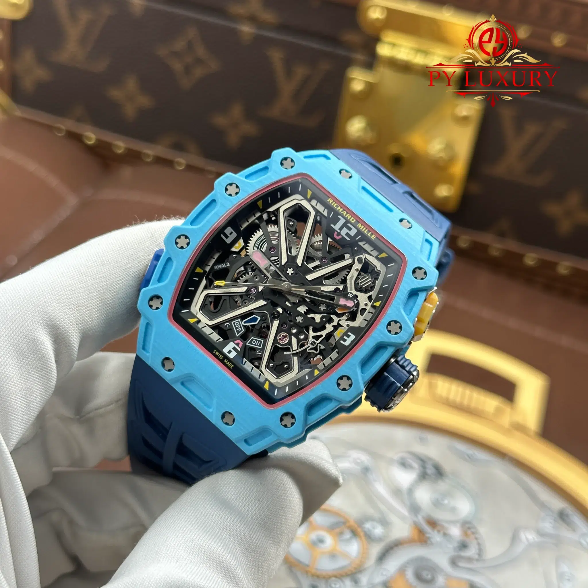 Richard Mille Rm35-03 Rafael Nadal Pastel Blue Quartz TPT - 3
