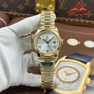 Rolex Day-Date 228238-0002 Yellow Gold Silver Dial 1:1 Top Quality Super Clone 210g RC Factory 40mm