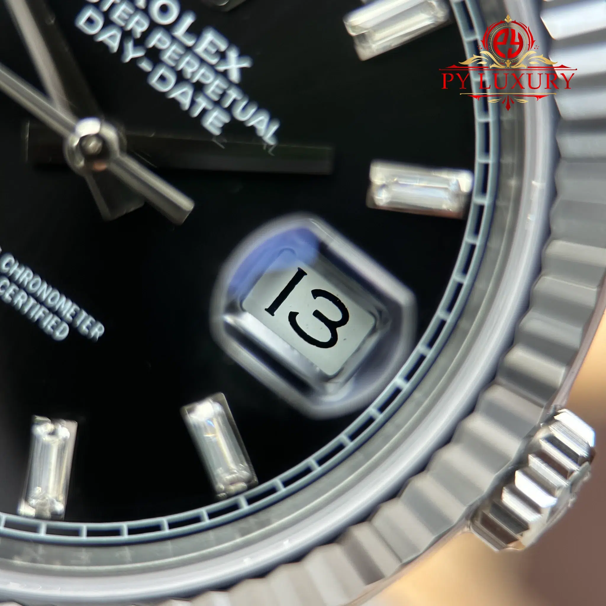 Rolex Day-Date 228239-0005 Black Diamond-set Dial Top Quality Replica 210g RCF - 7