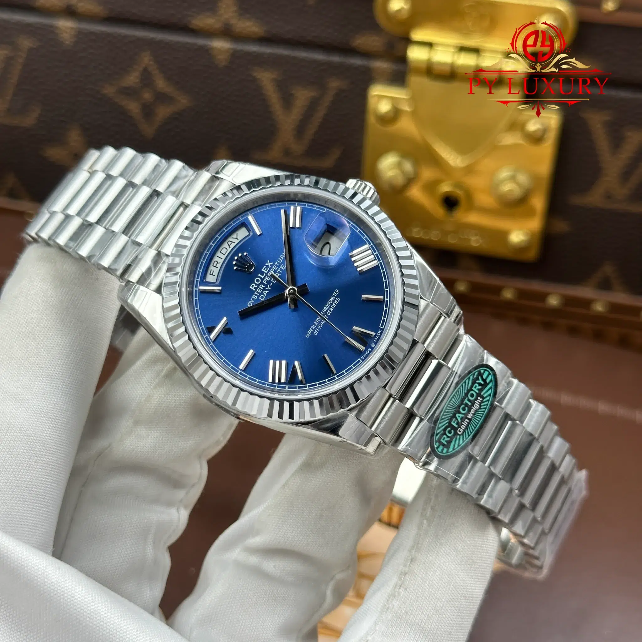 Rolex Day-Date 228239-0007 Bright Blue Dial Top Quality Replica 210g RCF - 2