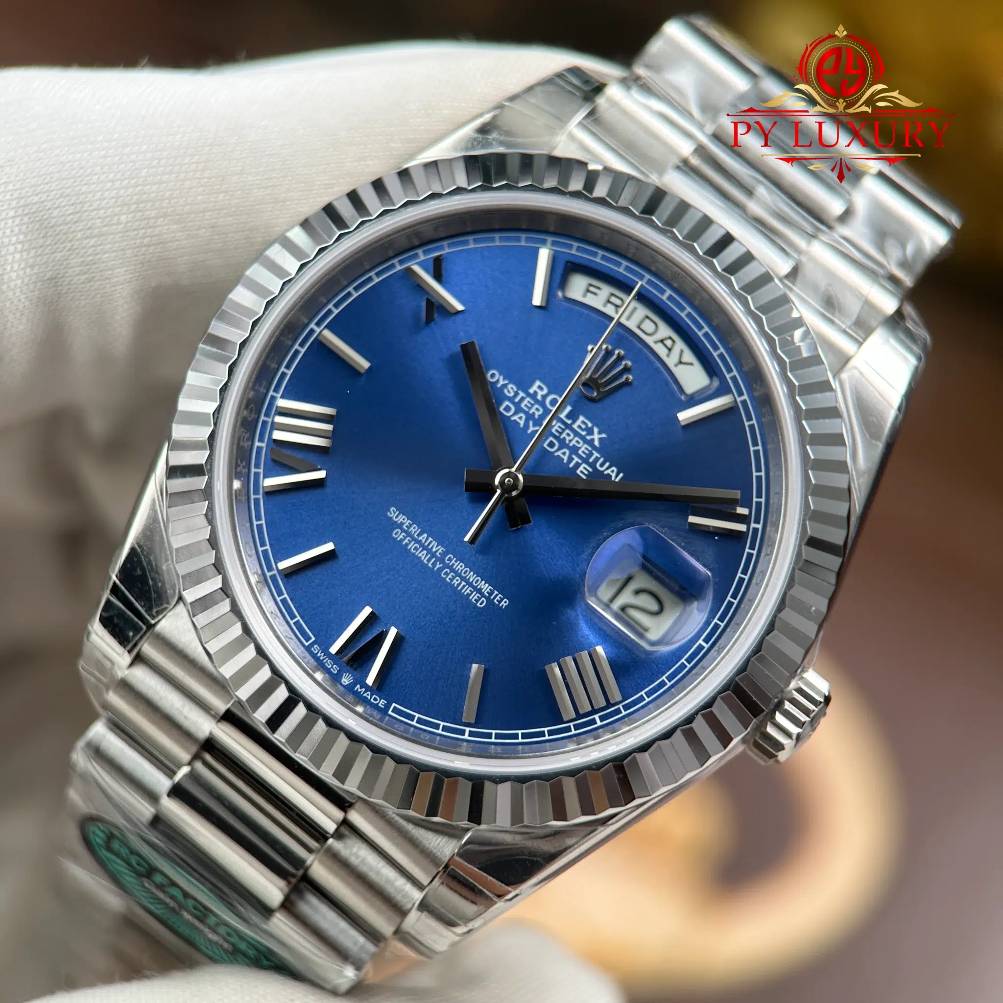 Rolex Day-Date 228239-0007 Bright Blue Dial Top Quality Replica 210g RCF - 4