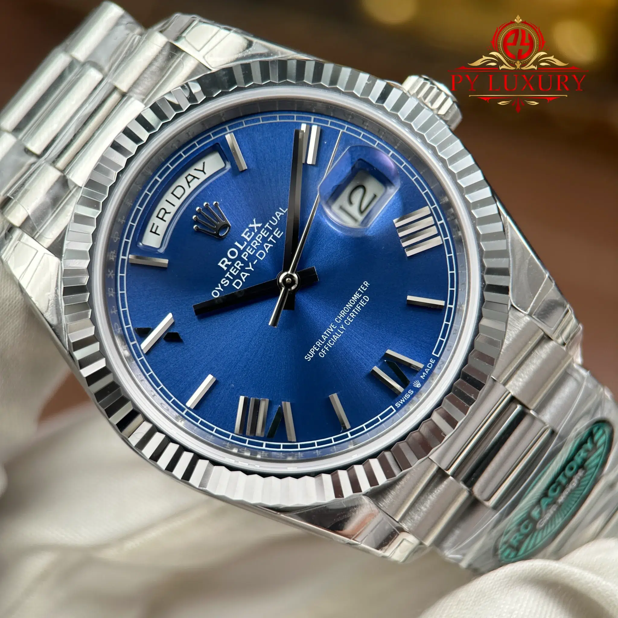Rolex Day-Date 228239-0007 Bright Blue Dial Top Quality Replica 210g RCF - 5