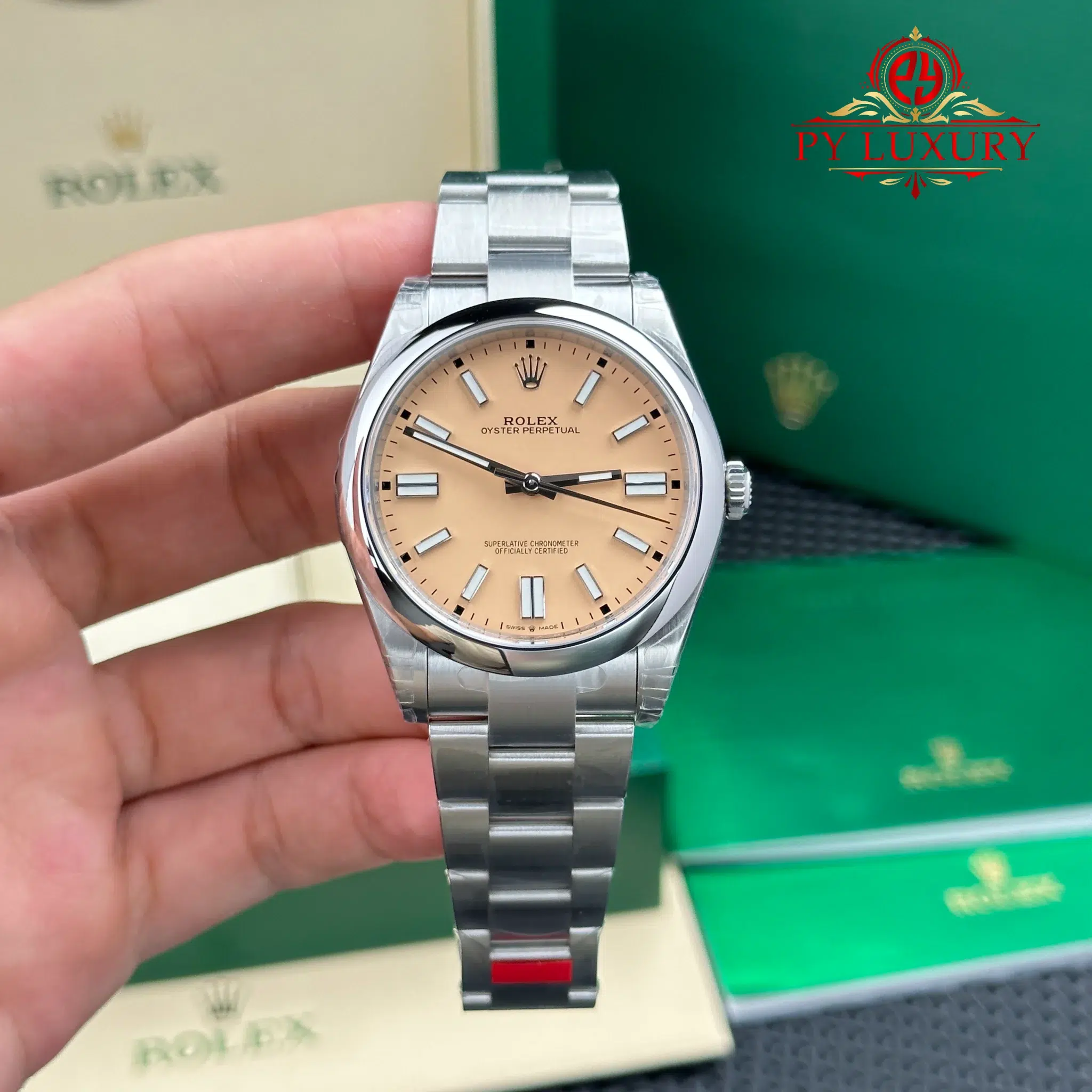 Rolex Oyster Perpetual 134300-0007 Beige Dial Oyster Bracelet Best Replica VSF - 1 Rolex Oyster Perpetual 134300-0007 Beige Dial Oyster Bracelet Best Replica VSF 41mm