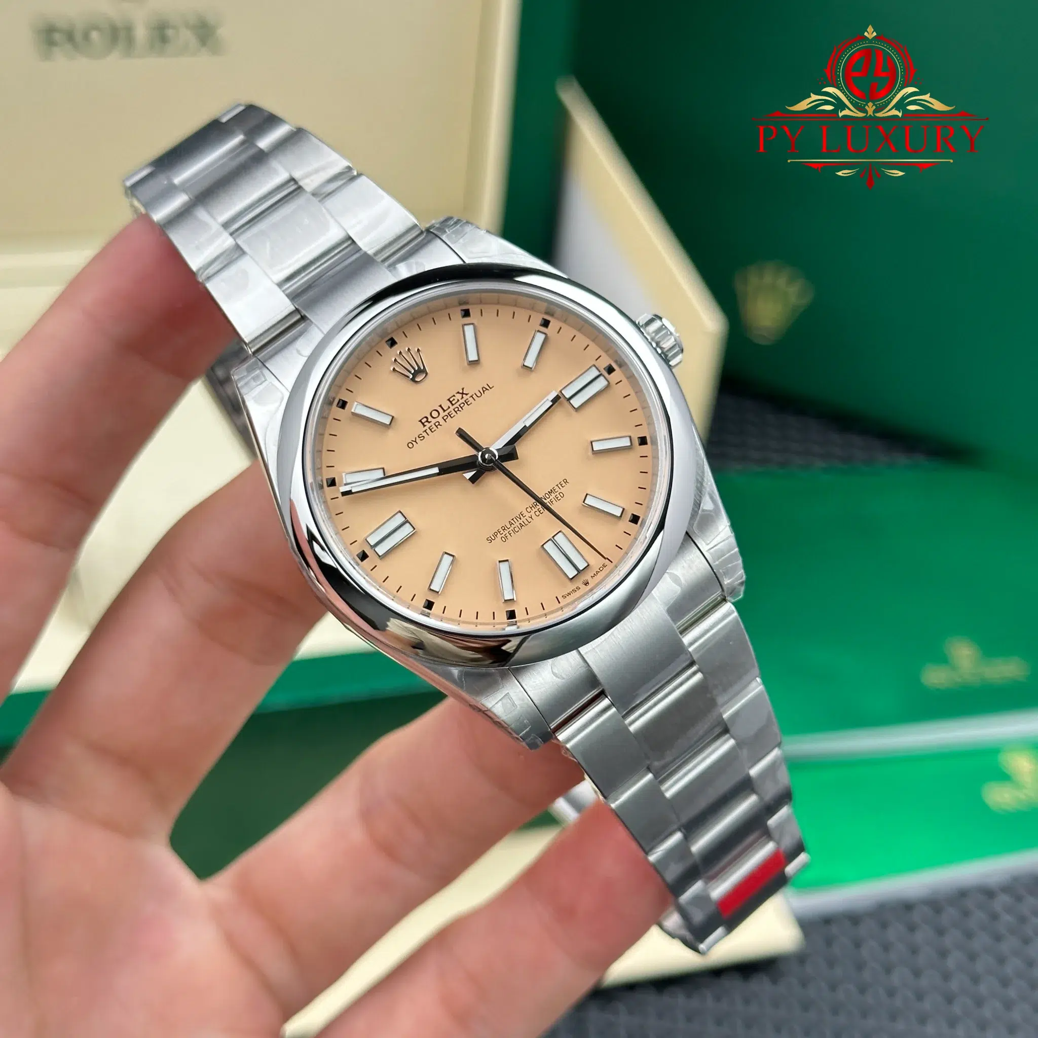 Rolex Oyster Perpetual 134300-0007 Beige Dial Oyster Bracelet Best Replica VSF - 3