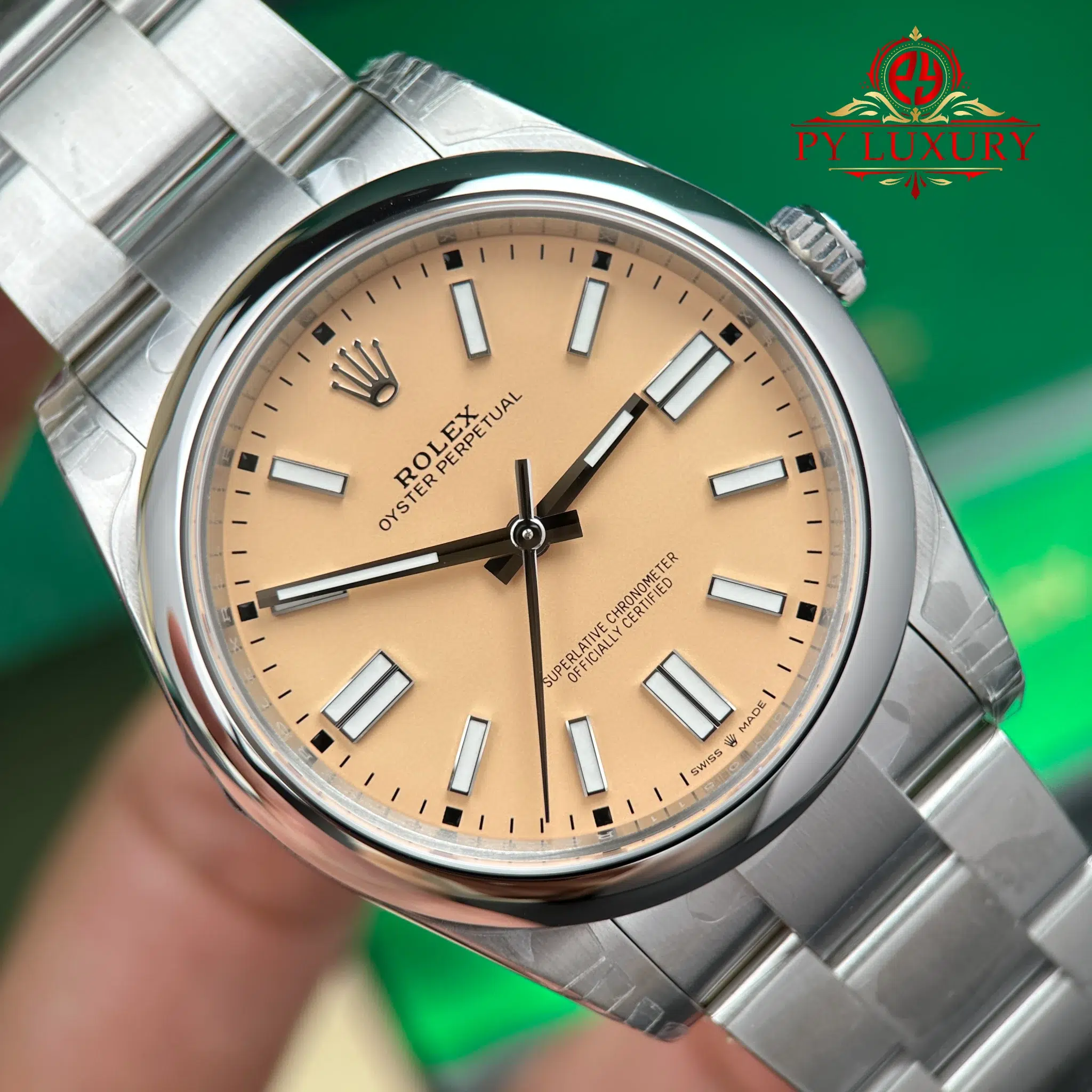 Rolex Oyster Perpetual 134300-0007 Beige Dial Oyster Bracelet Best Replica VSF - 4