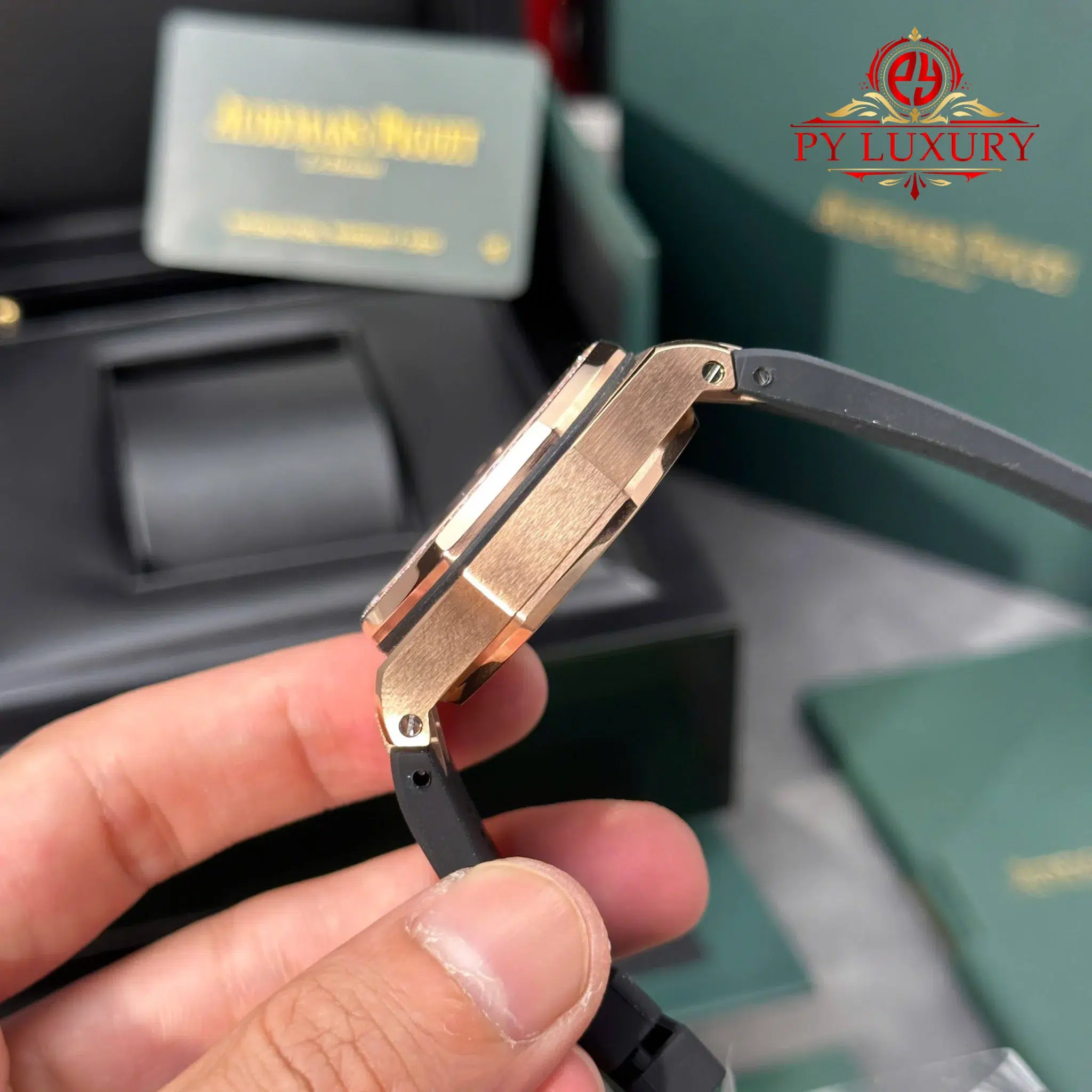 Audemars Piguet Royal Oak Offshore 26231OR Rose Gold Silver Dial Diamond Bezel 1 1 Best Replica PPF - 8