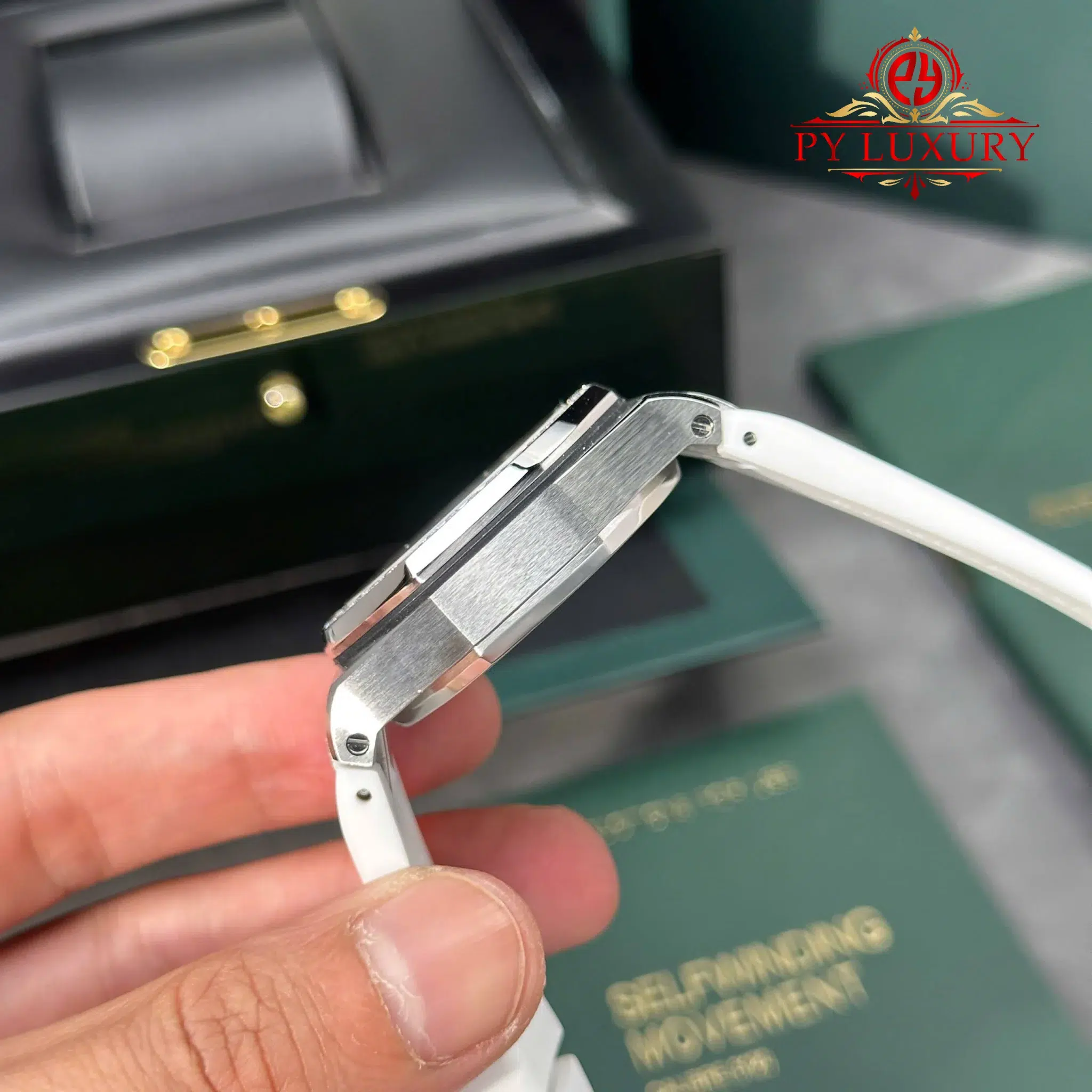 Audemars Piguet Royal Oak Offshore Chronograph 26231ST White Dial Diamond Bezel 1 1 Best Replica PPF - 7