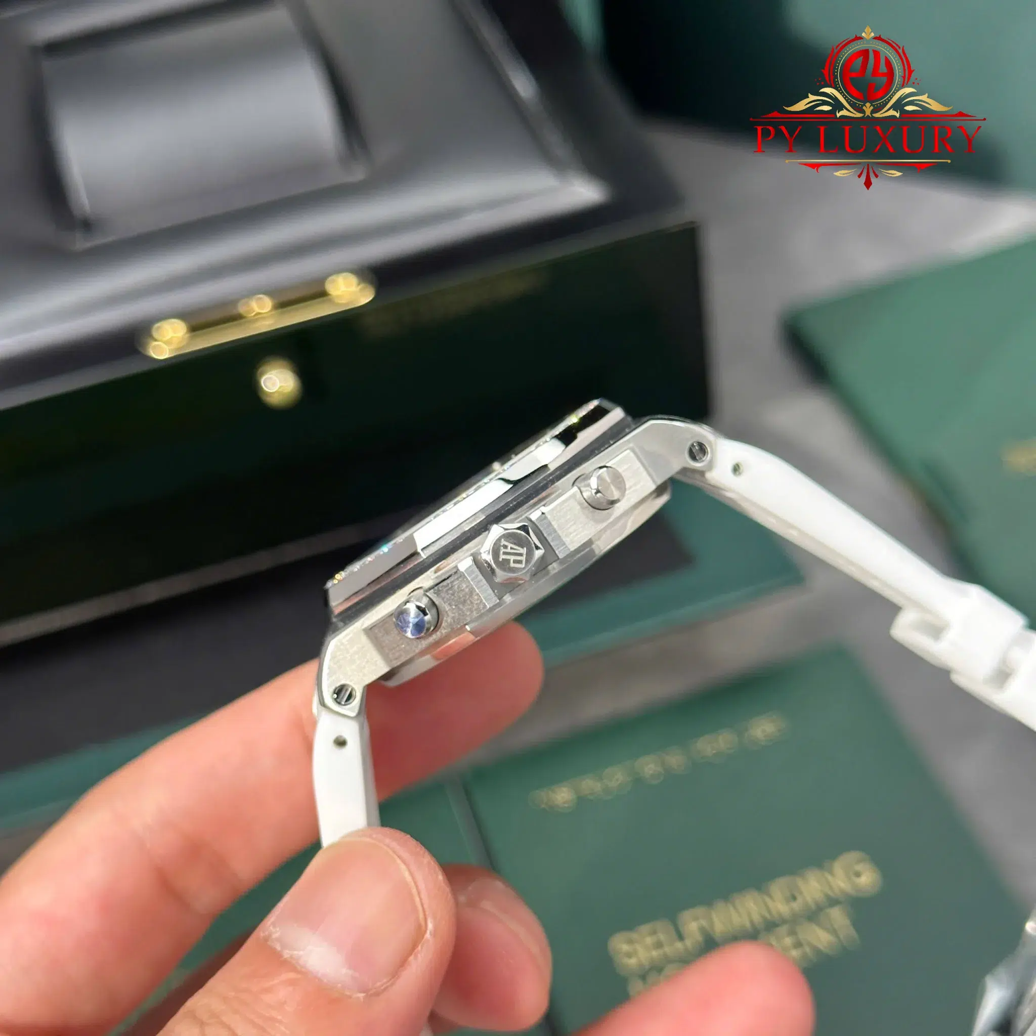 Audemars Piguet Royal Oak Offshore Chronograph 26231ST White Dial Diamond Bezel 1 1 Best Replica PPF - 8