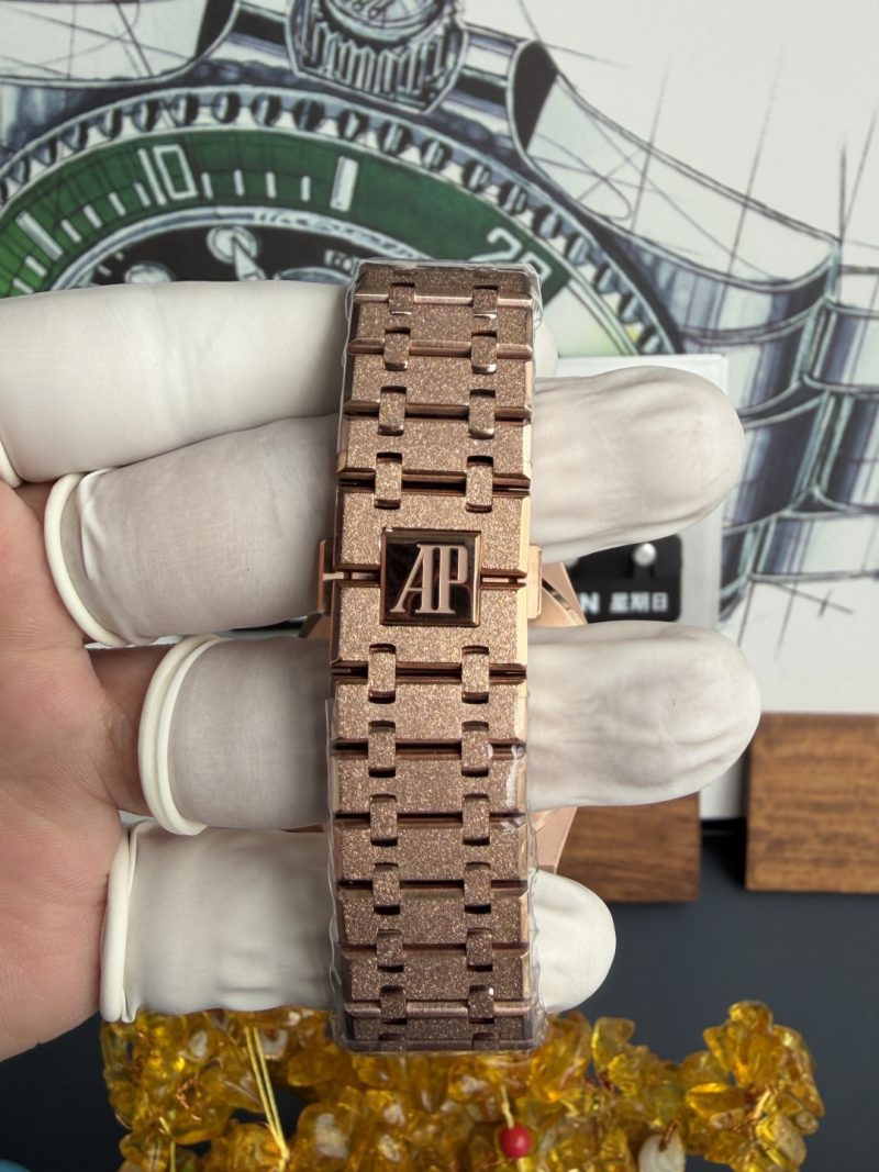 Audemars Piguet Royal Oak Openworked Rainbow 15412OR Frosted Rose Gold ...