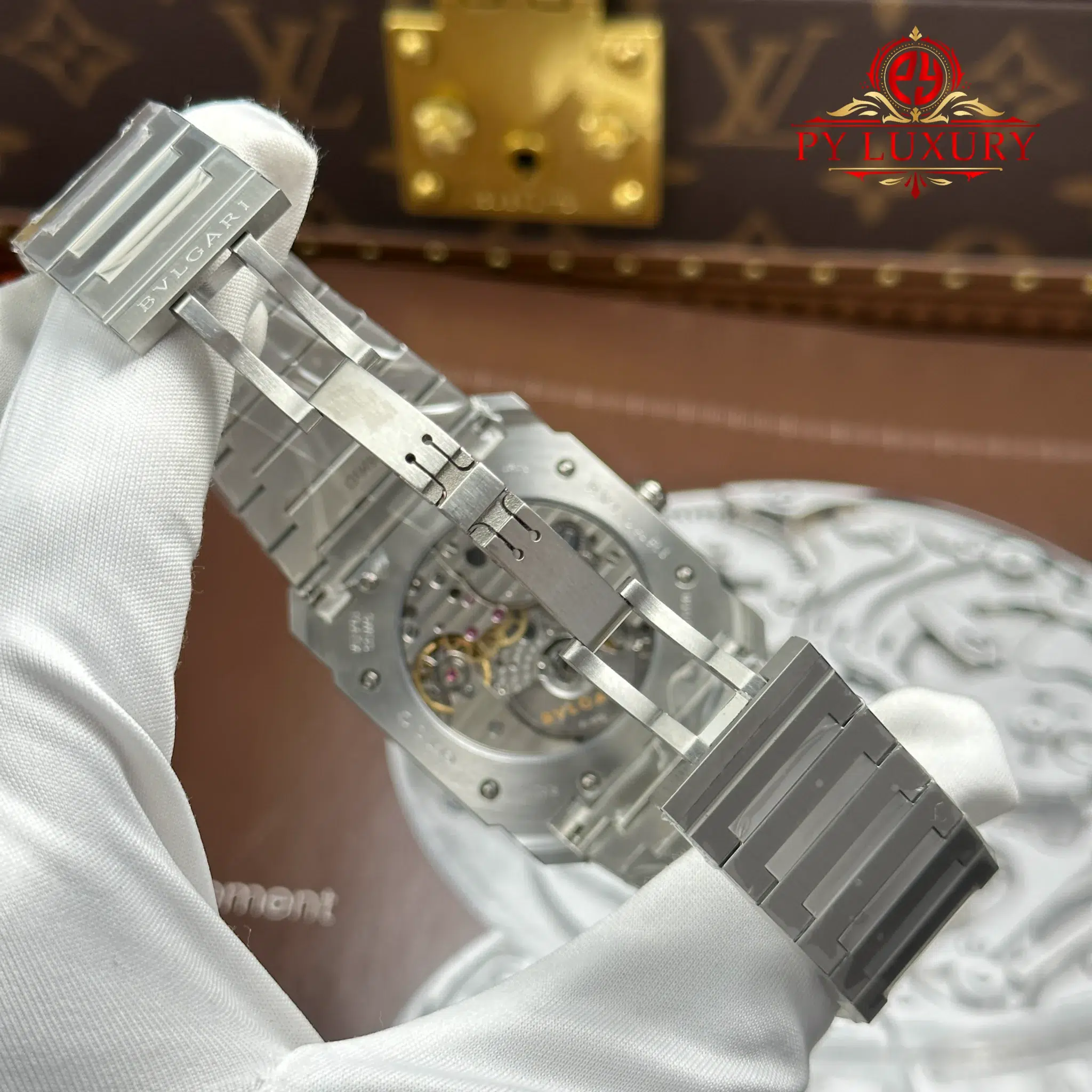 Bulgari Octo Finissimo Extra Thin 103431 Steel Blue Dial Best Replica - 11