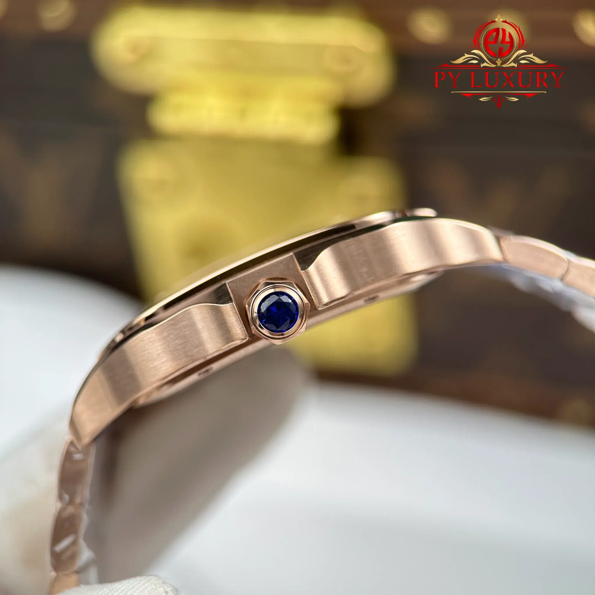 Cartier Santos Skeleton WHSA0016 Rose Gold Super Clone - 10