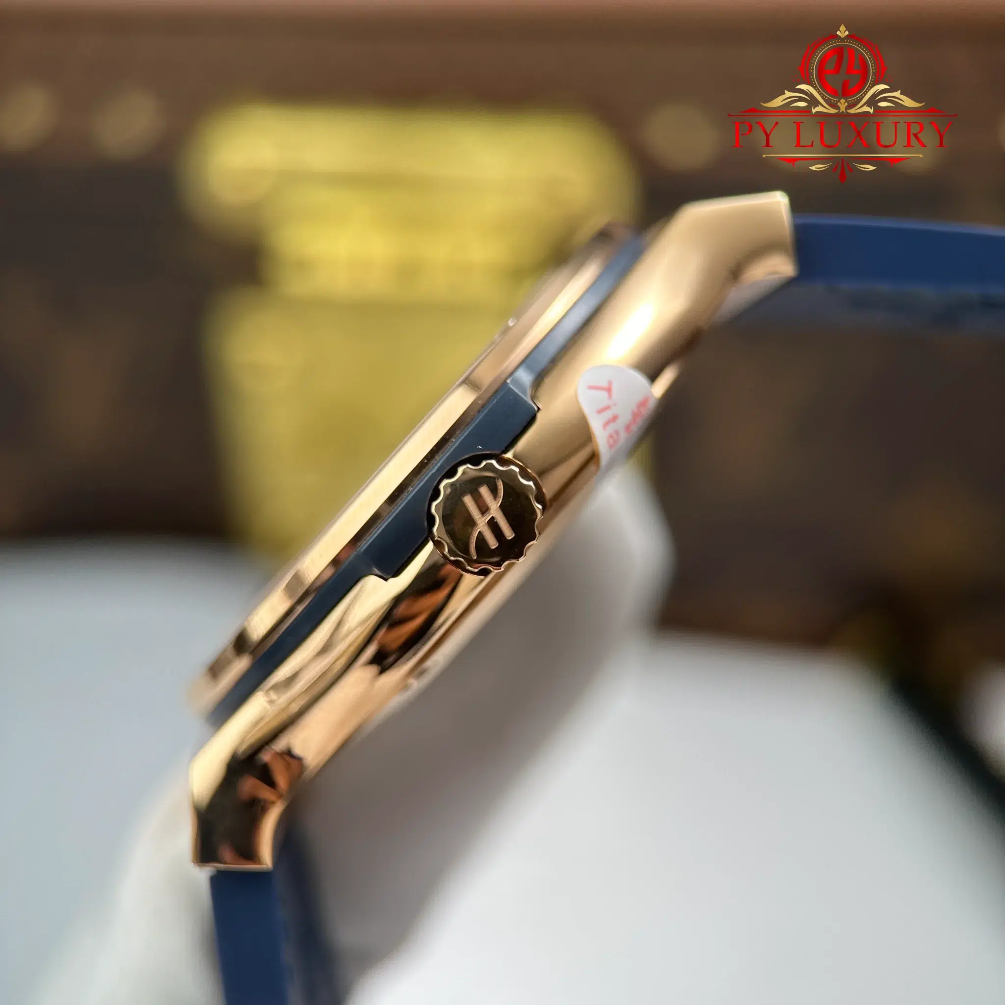 Hublot Classic Fusion King Gold Navy Blue Dial 45mm Best Replica JJZ - 8