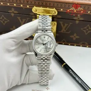 Rolex Datejust 126284RBR-0005 Silver Dial Diamond Bezel Jubilee Bracelet 1:1 Best Replica VSF 36mm