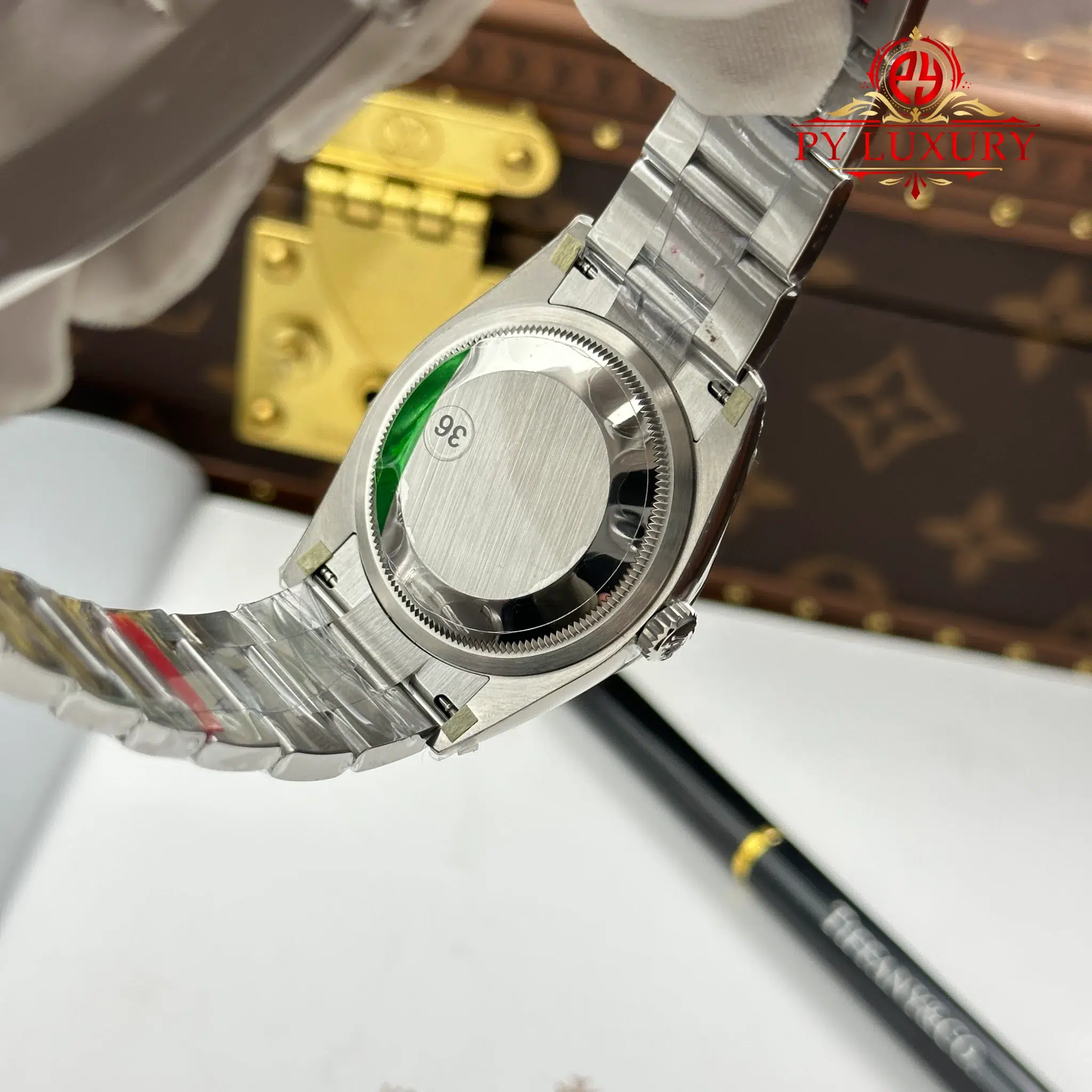 Rolex Datejust 126284RBR-0020 Black Diamond-set Dial Diamond Bezel Oyster Bracelet - 9