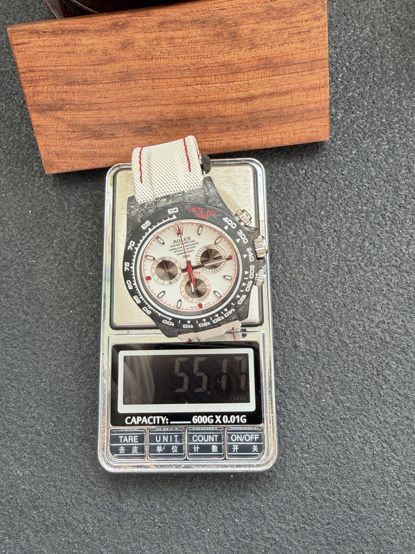 Rolex DiW Daytona SPEEDSTER WHITE Carbon Fiber White Dial - 12