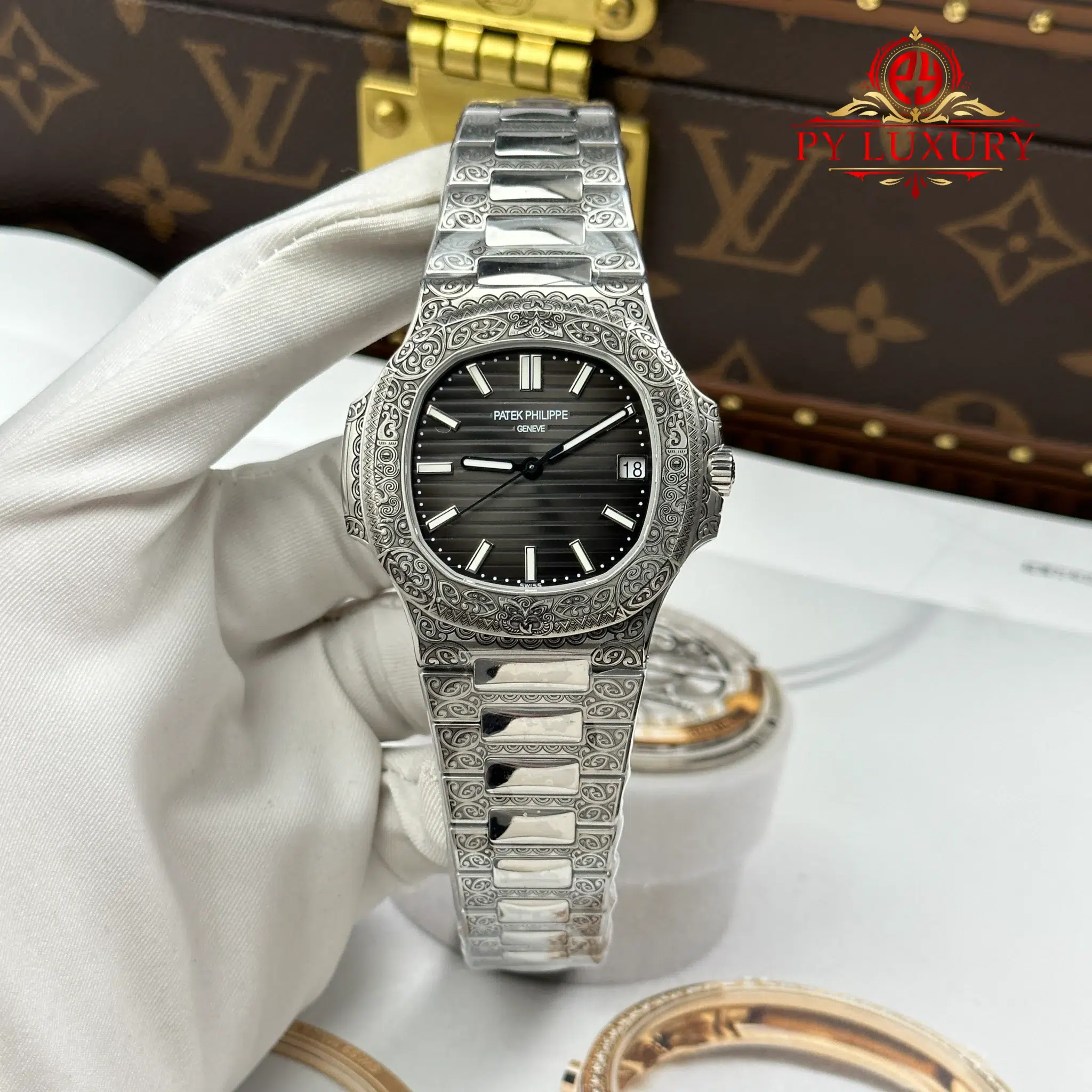 Patek Philippe Nautilus 5711 1500A Children Action Black Dial - 1 Patek Philippe Nautilus 5711/1500A Black Dial Children Action 1:1 Best Replica