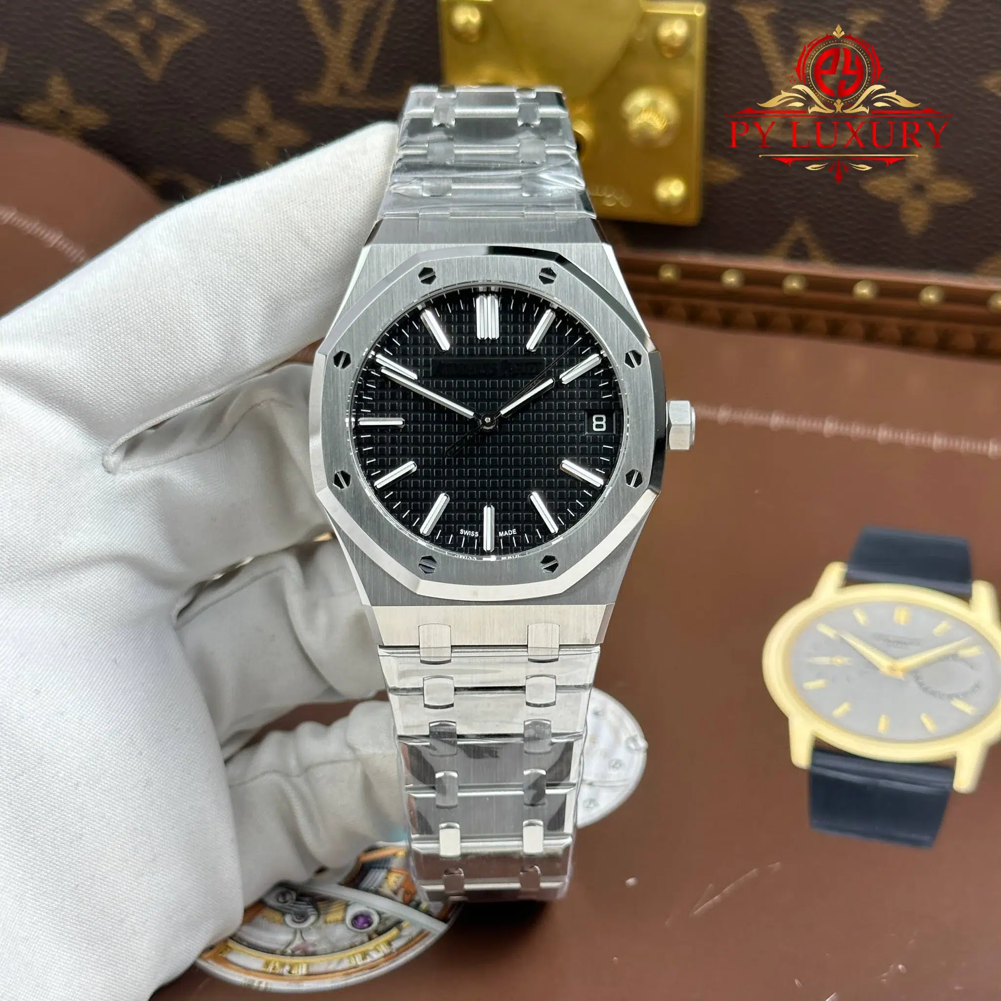 Audemars Piguet Royal Oak 15510ST Black Dial Super Clone Top Factory - 1 Audemars Piguet Royal Oak 15510ST Black Dial Super Clone TOP Factory 41mm (Free Sprung)
